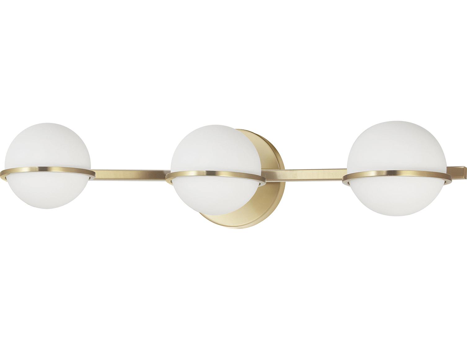 Dainolite Sofia 3-Light Aged Brass Vanity Light
