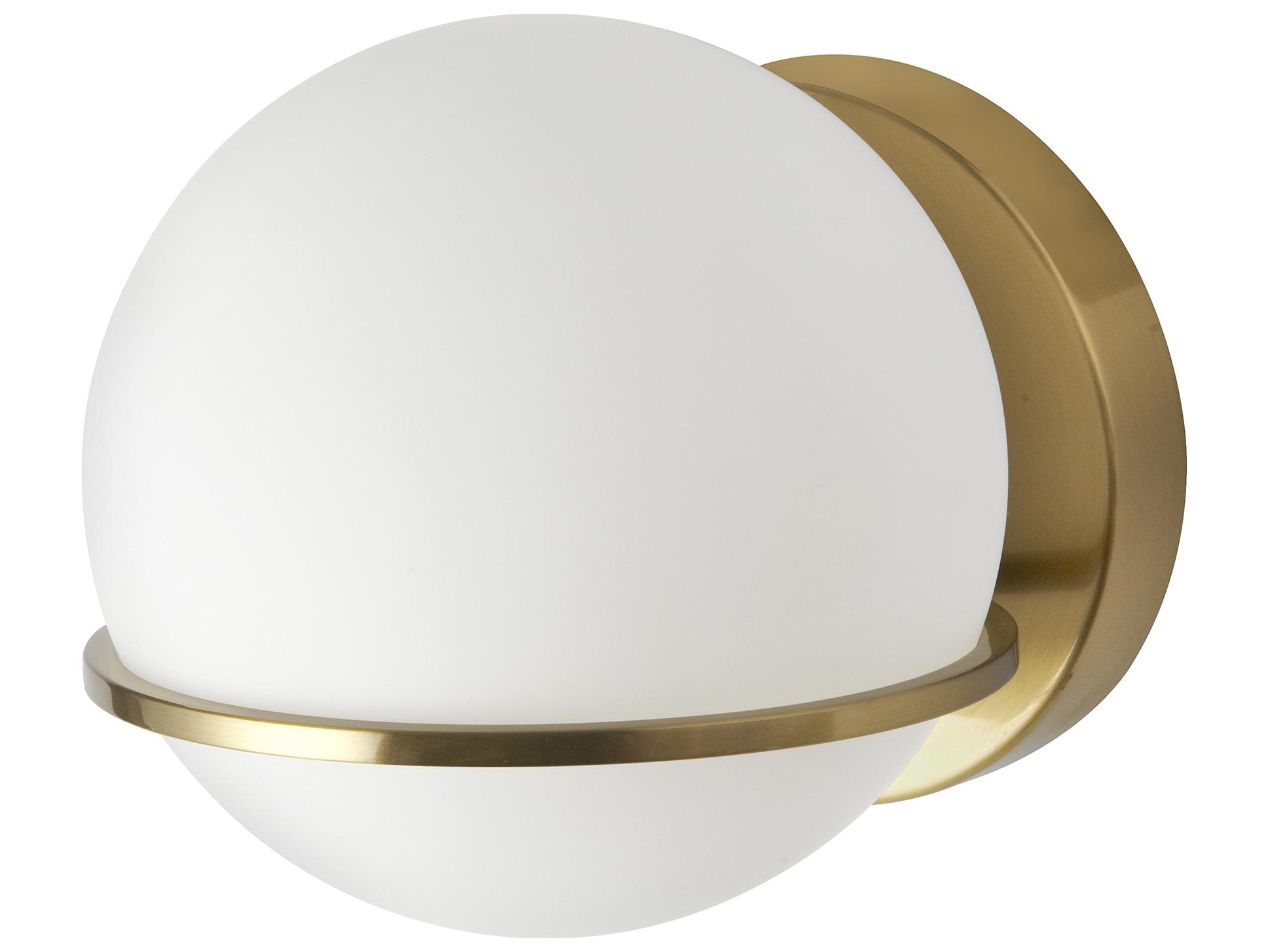 Dainolite Sofia 1-Light Aged Brass Wall Sconce