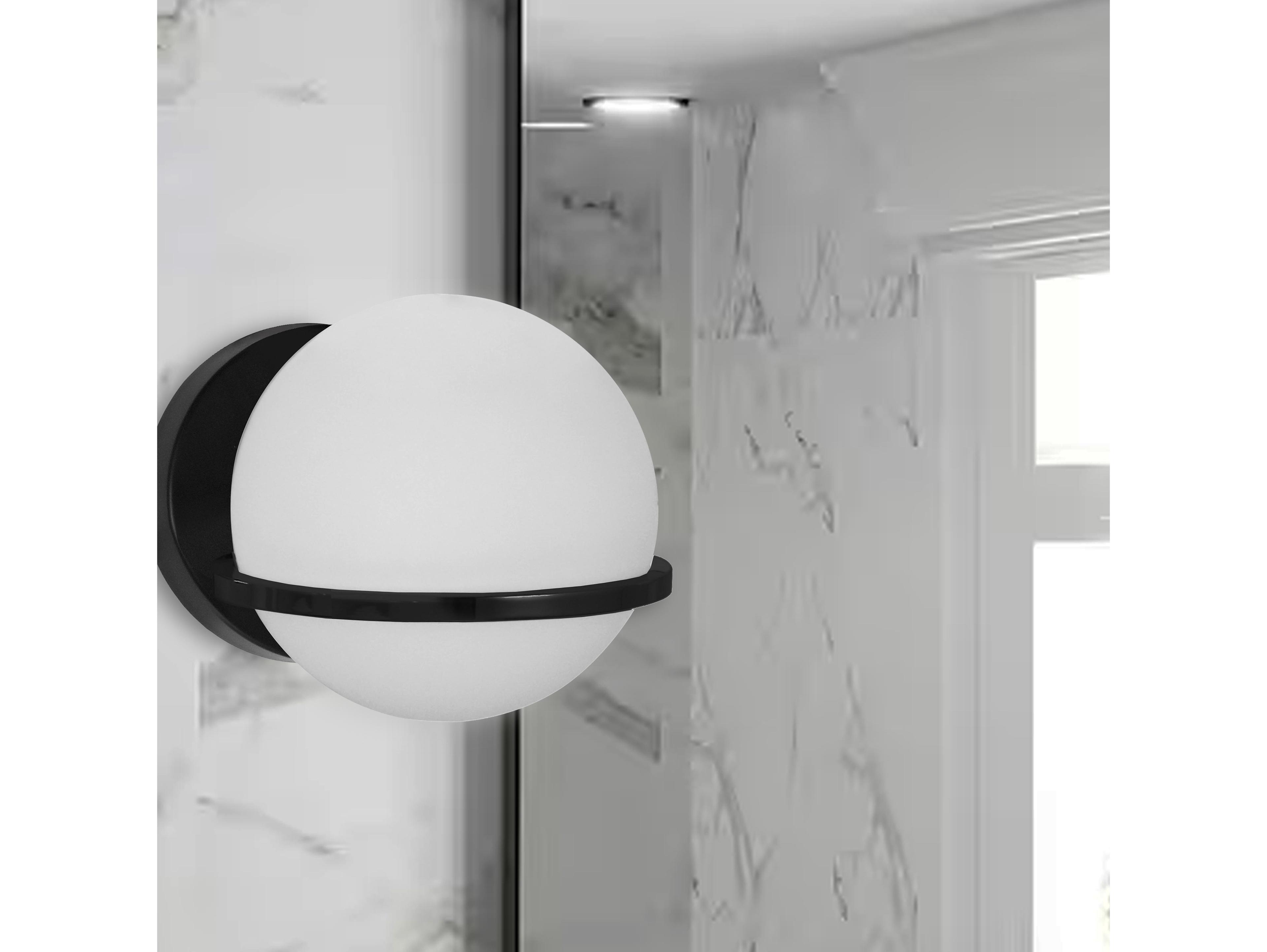 Dainolite Sofia 1-Light Matte Black Wall Sconce