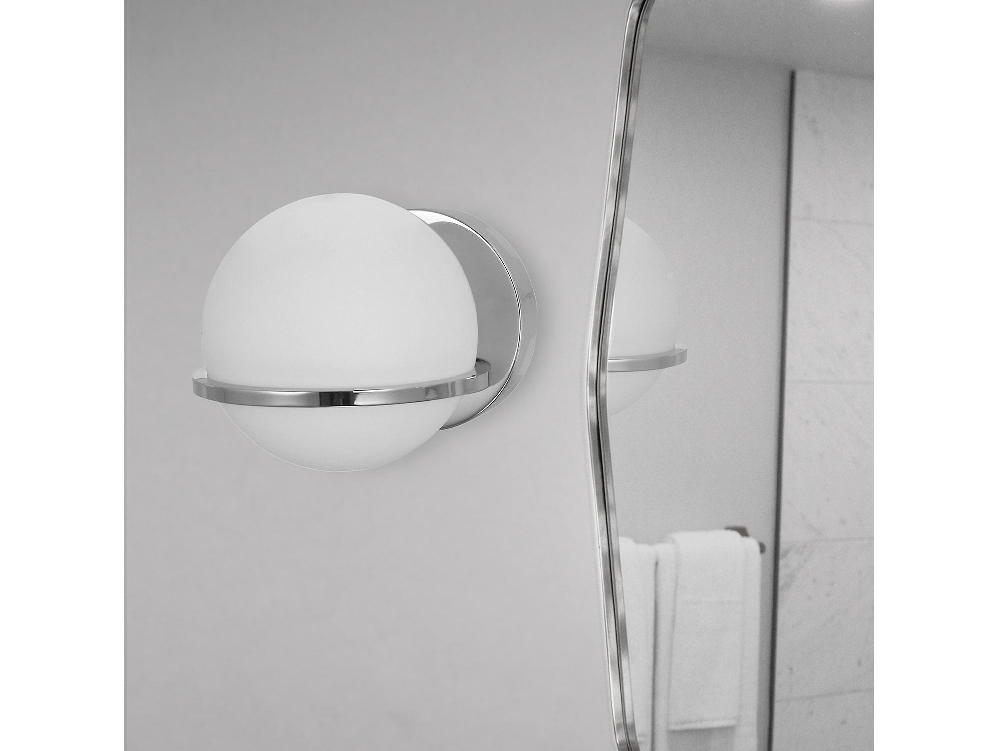 Dainolite Sofia 1-Light Polished Chrome Wall Sconce