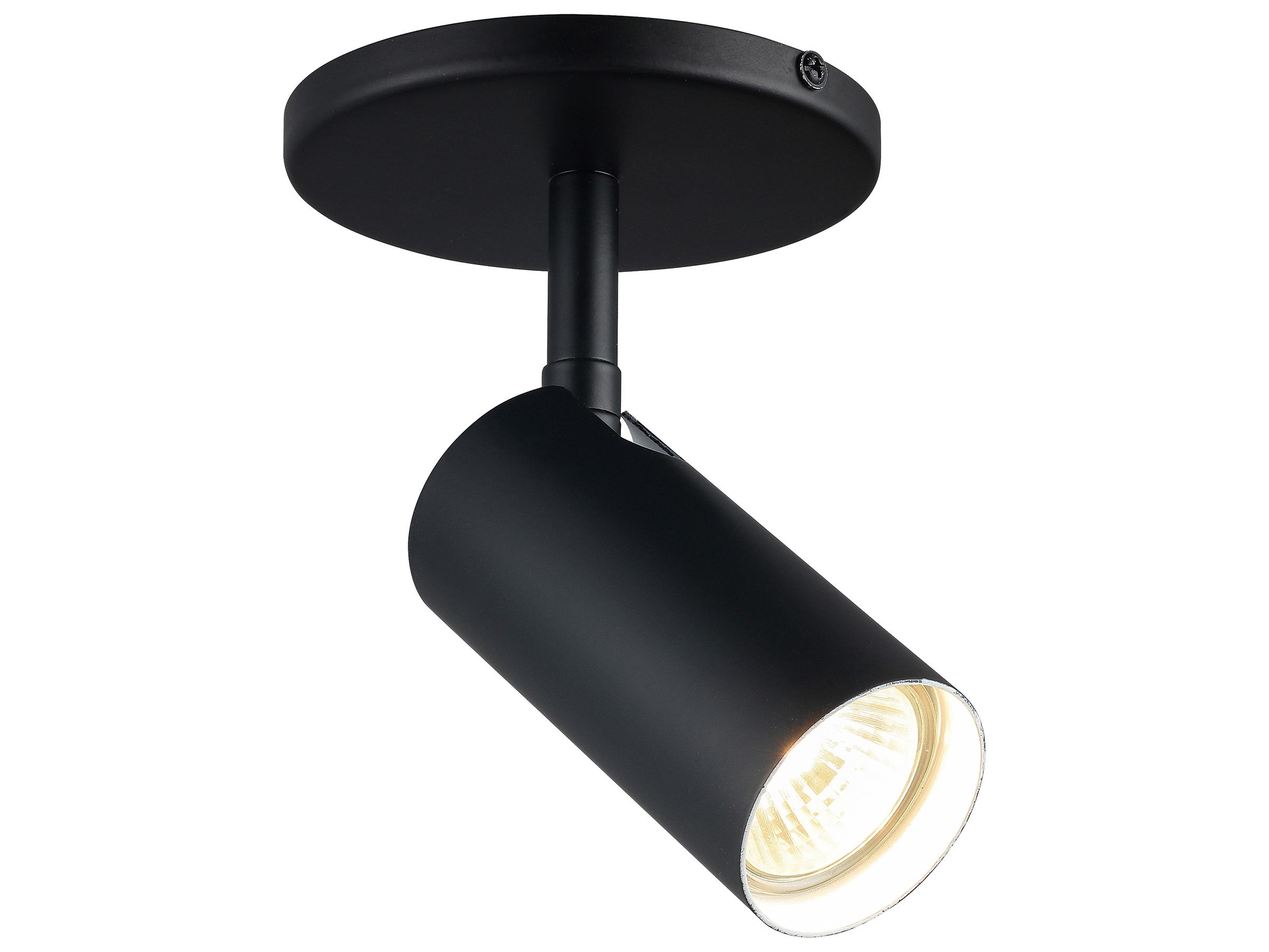 Dainolite Stanly 1-Light Matte Black Cylinder Spot Light