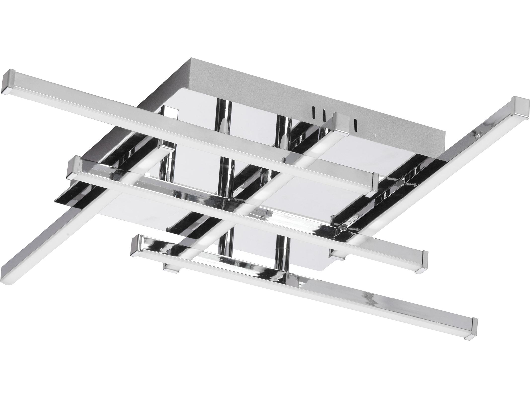 Dainolite Summit 6-Light Polished Chrome Geometric Linear Flush Mount