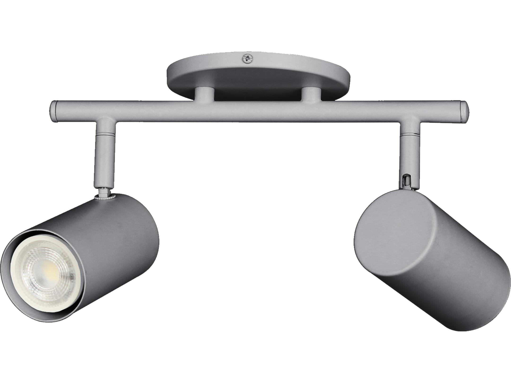 Dainolite Taylor 2-Light Satin Chrome Cylinder Track & Rail Light