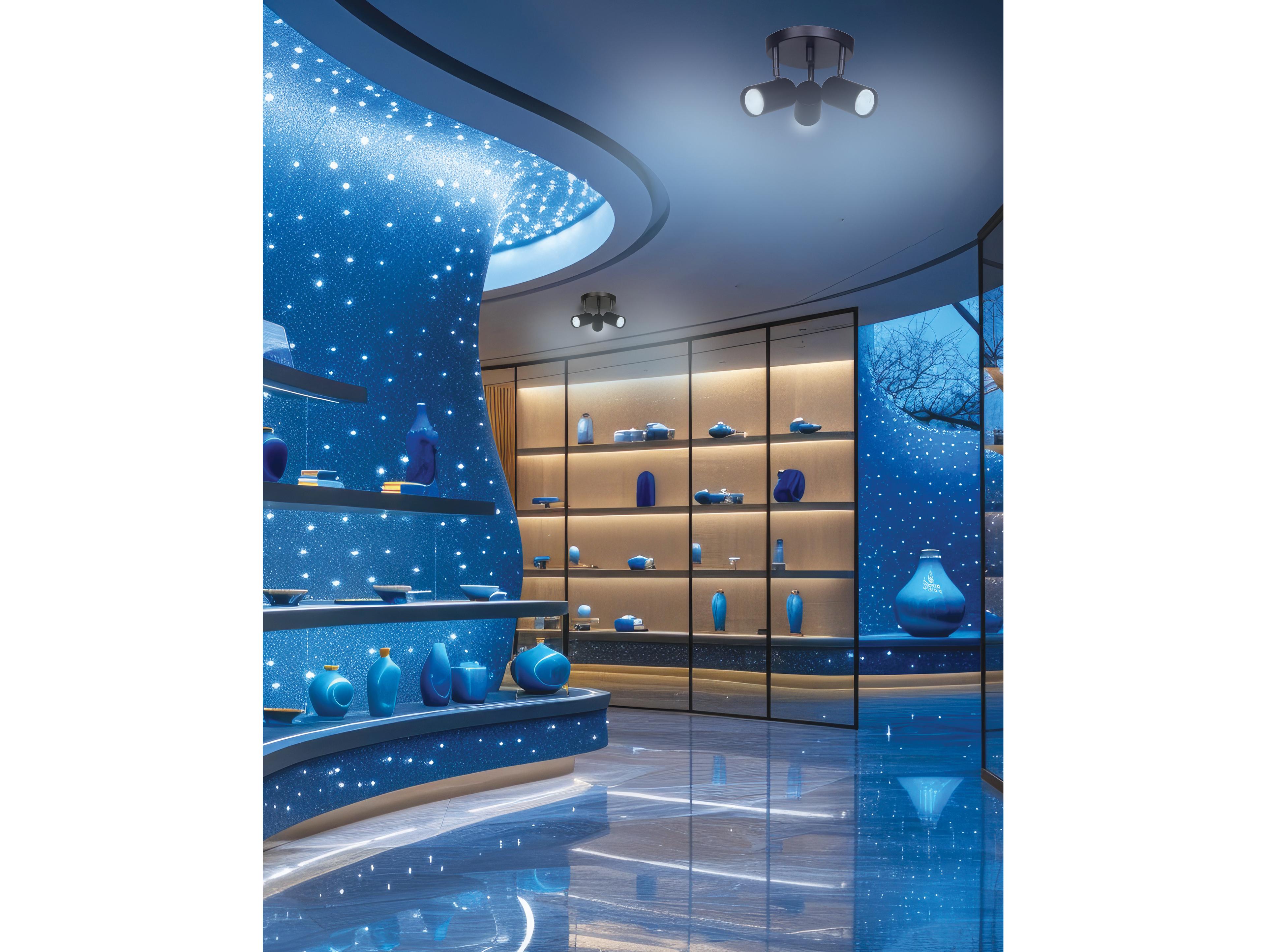 Dainolite Taylor 3-Light Matte Black Cylinder Track & Rail Light