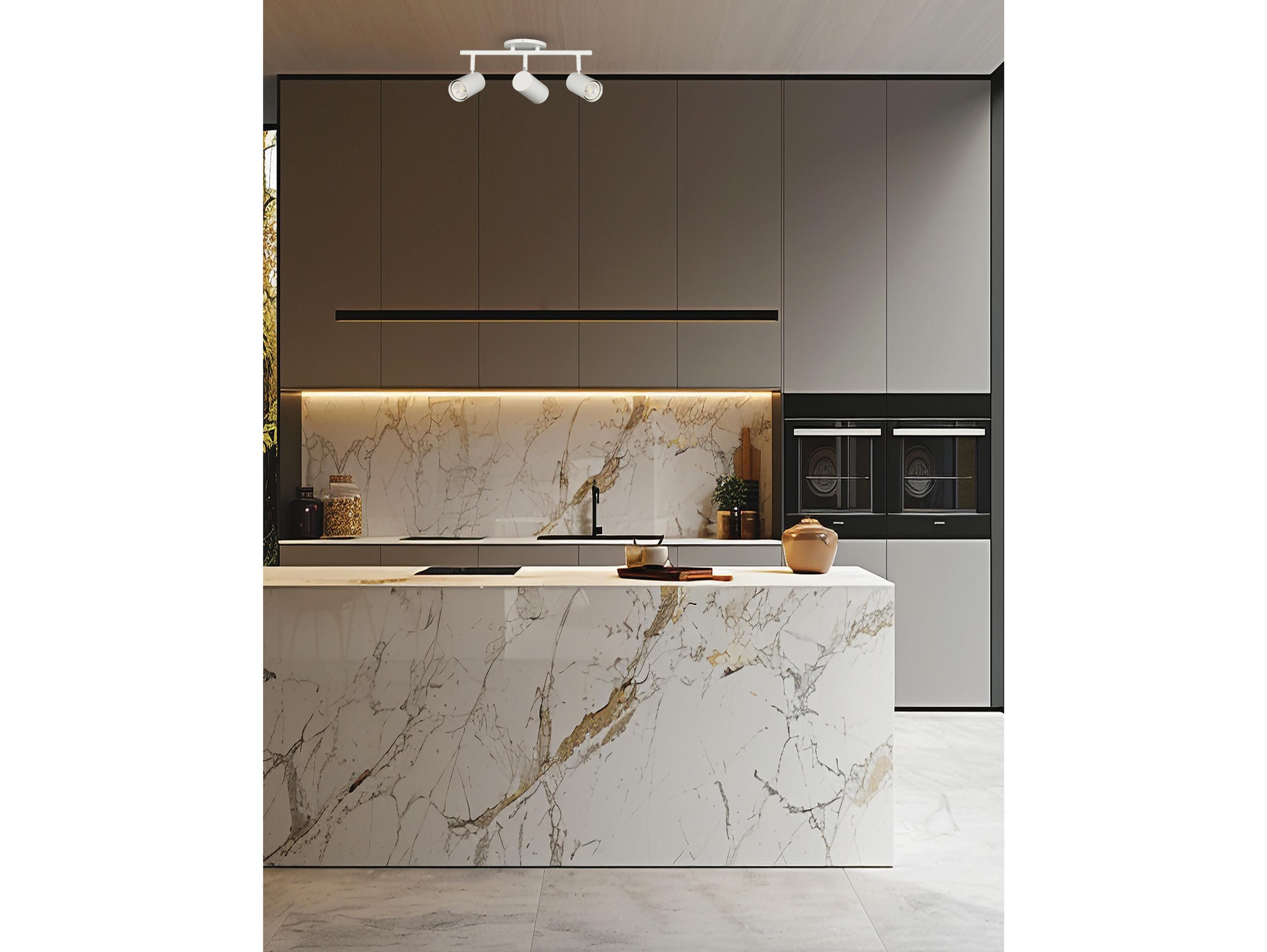 Dainolite Taylor 3-Light Matte White Cylinder Track & Rail Light