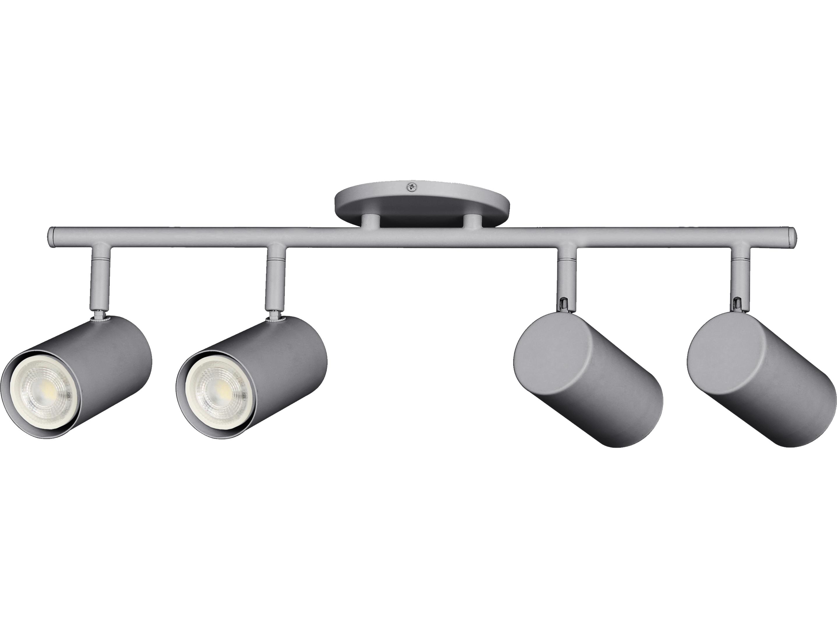 Dainolite Taylor 4-Light Satin Chrome Cylinder Track & Rail Light