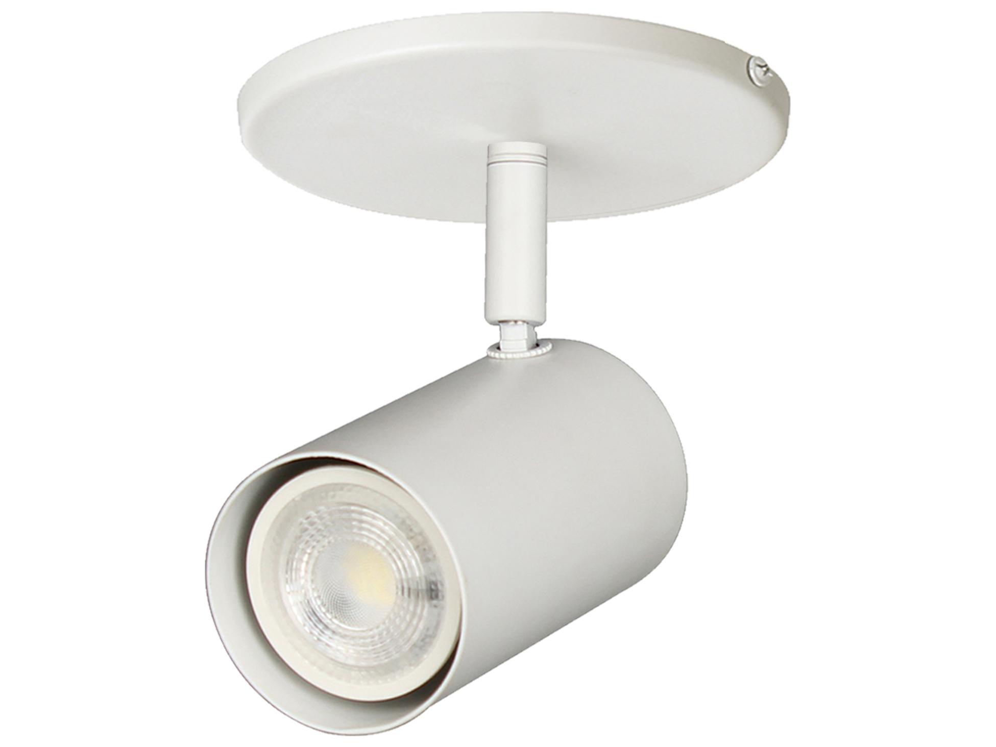 Dainolite Taylor 1-Light Matte White Cylinder Track & Rail Light
