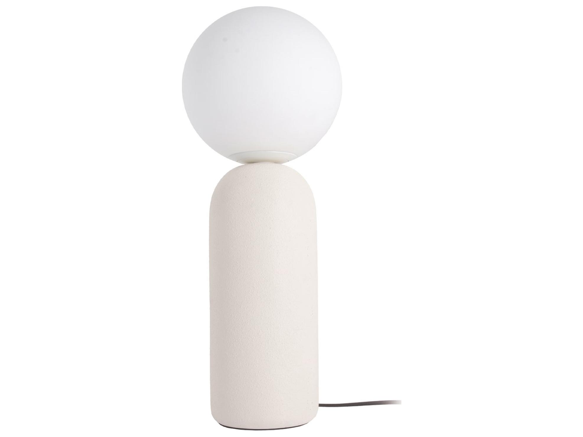 Dainolite Toria Matte White Glass Table Lamp