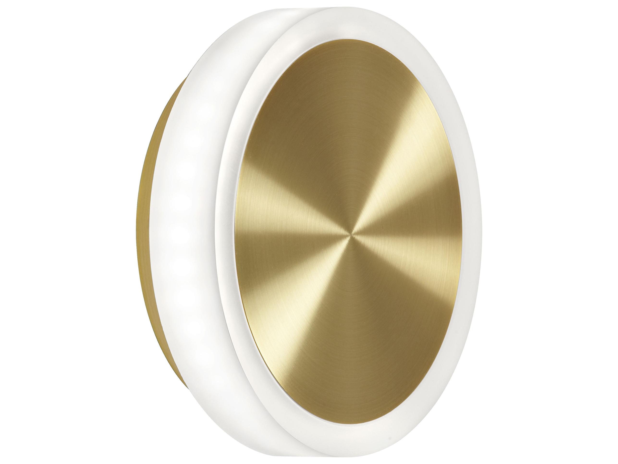 Dainolite Topaz 1-Light Aged Brass Wall Sconce