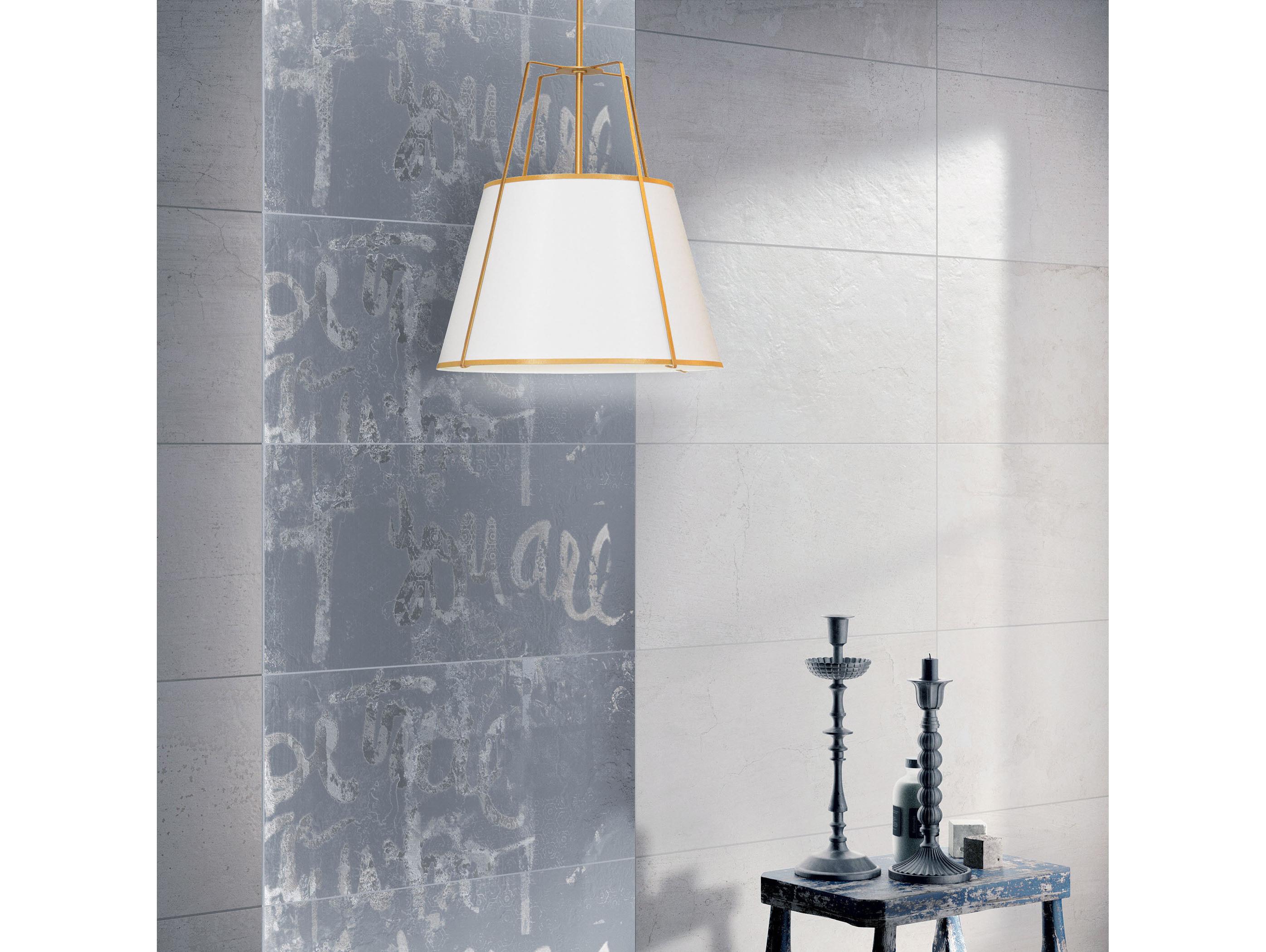 Dainolite Trapezoid 1-Light Gold White Drum Pendant