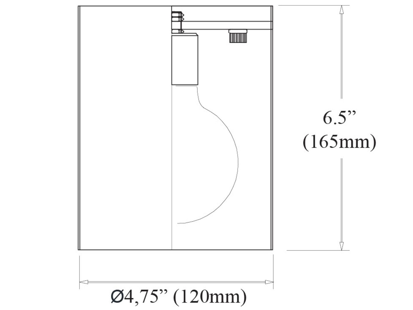 Dainolite Theron 1-Light Matte White Cylinder Flush Mount