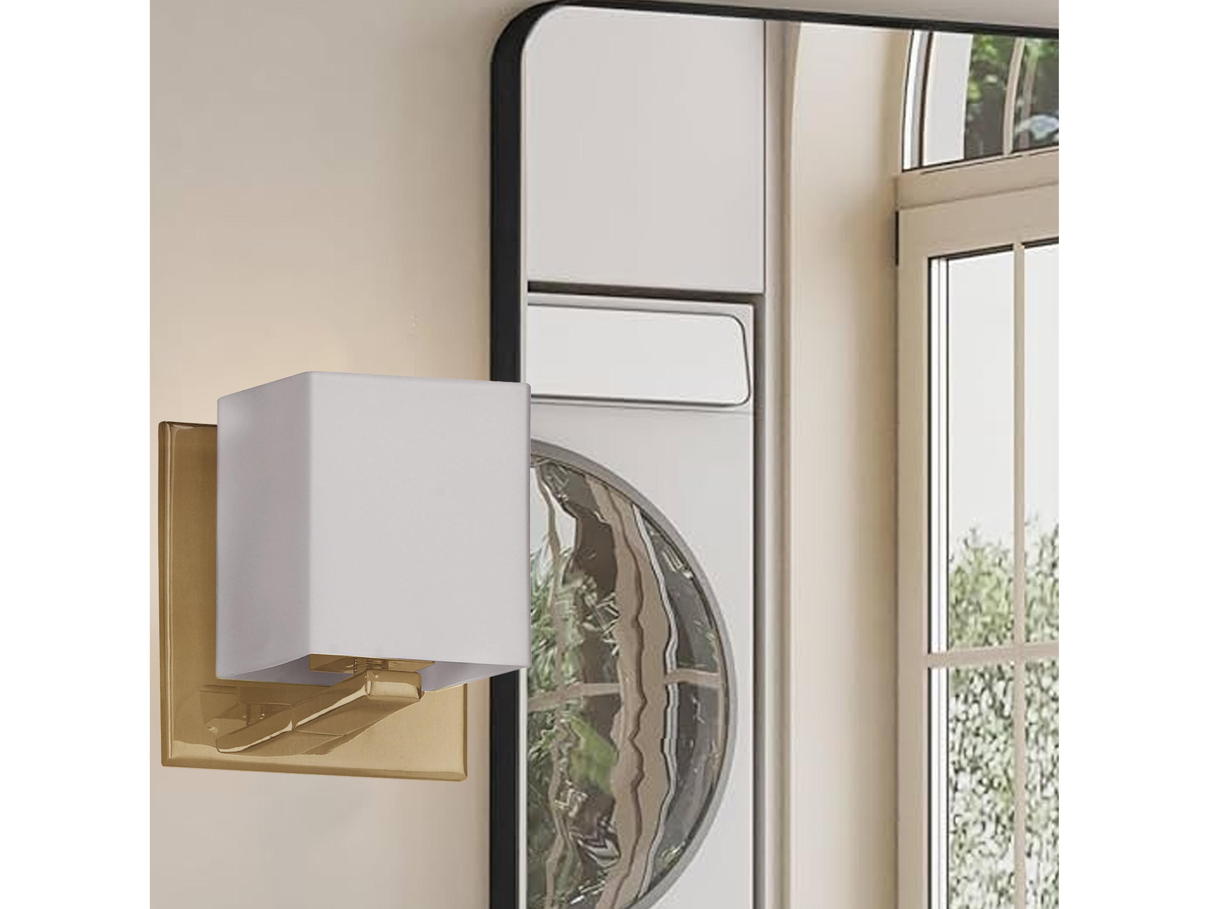 Dainolite Verona 1-Light Aged Brass Wall Sconce