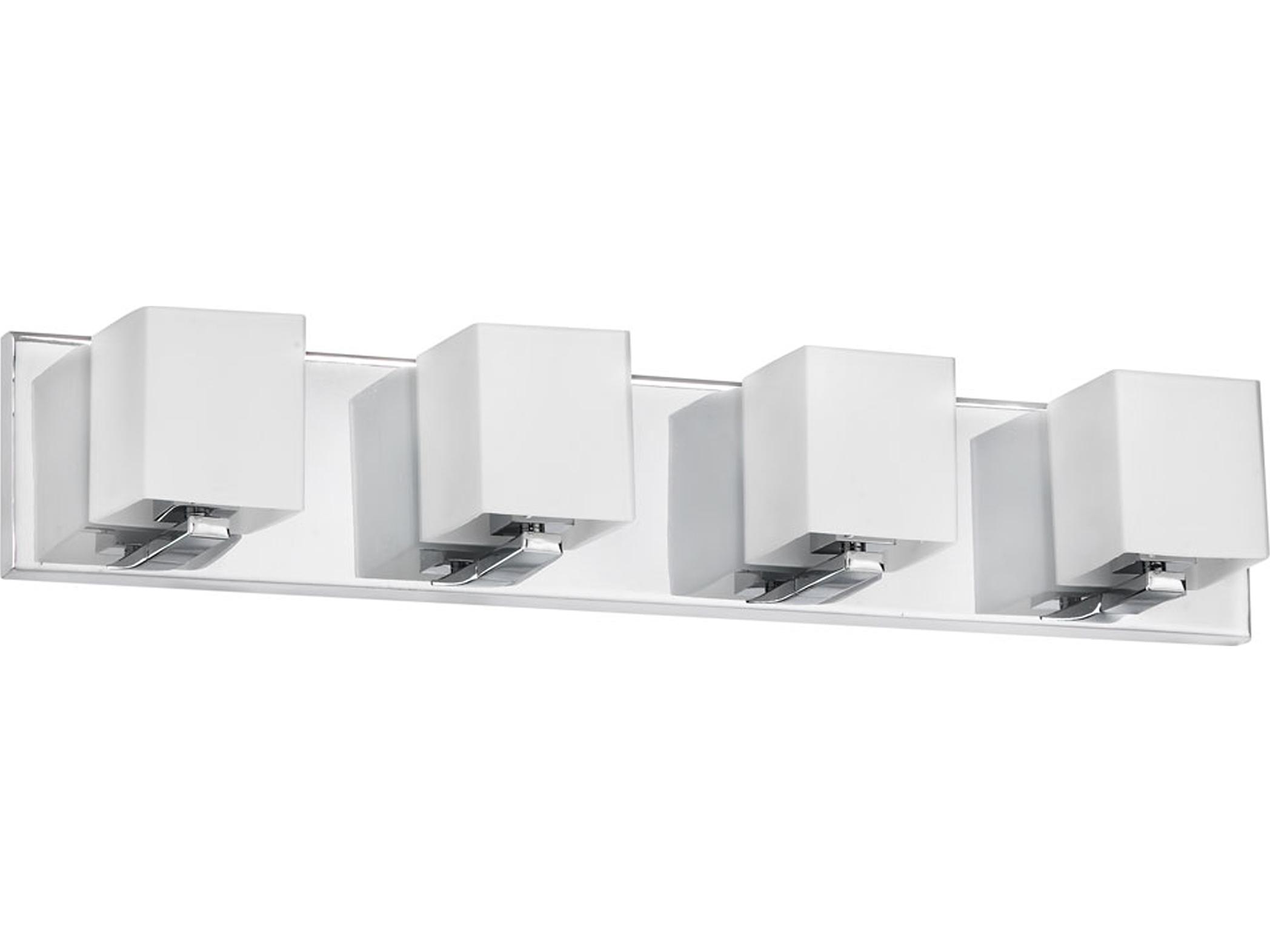 Dainolite Verona 4-Light Polished Chrome Vanity Light