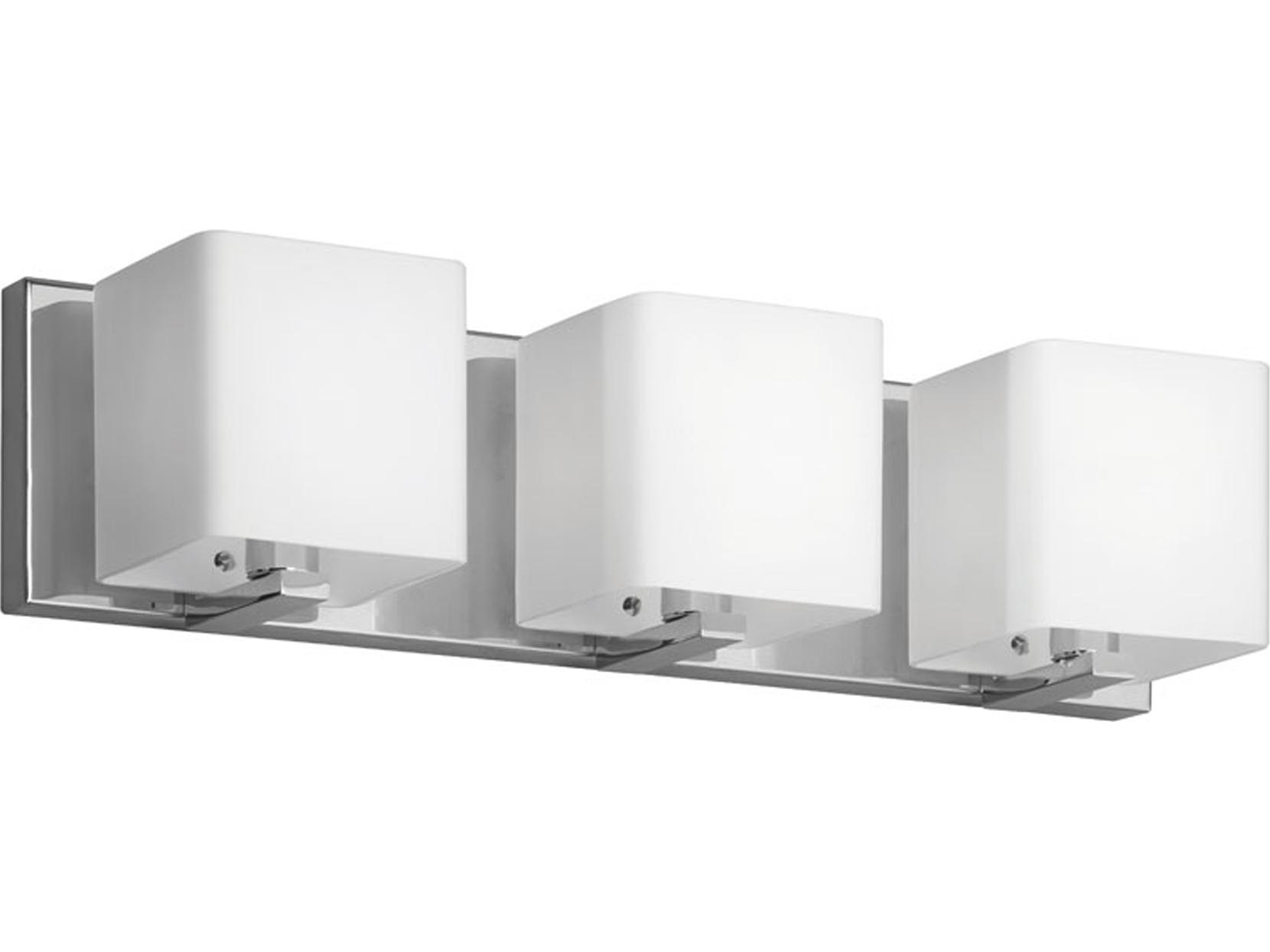 Dainolite Verona 3-Light Polished Chrome Vanity Light