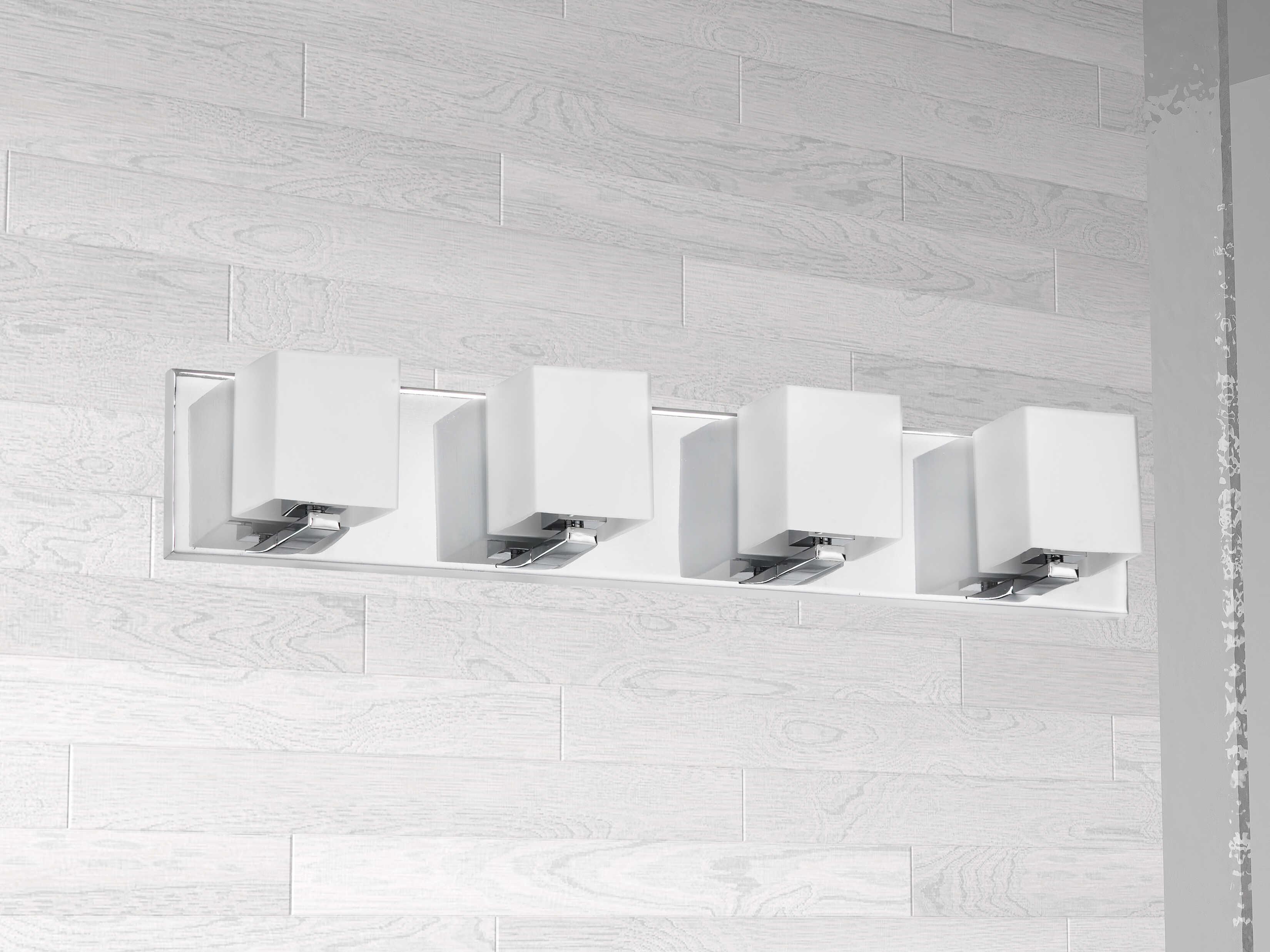 Dainolite Verona 4-Light Polished Chrome Vanity Light