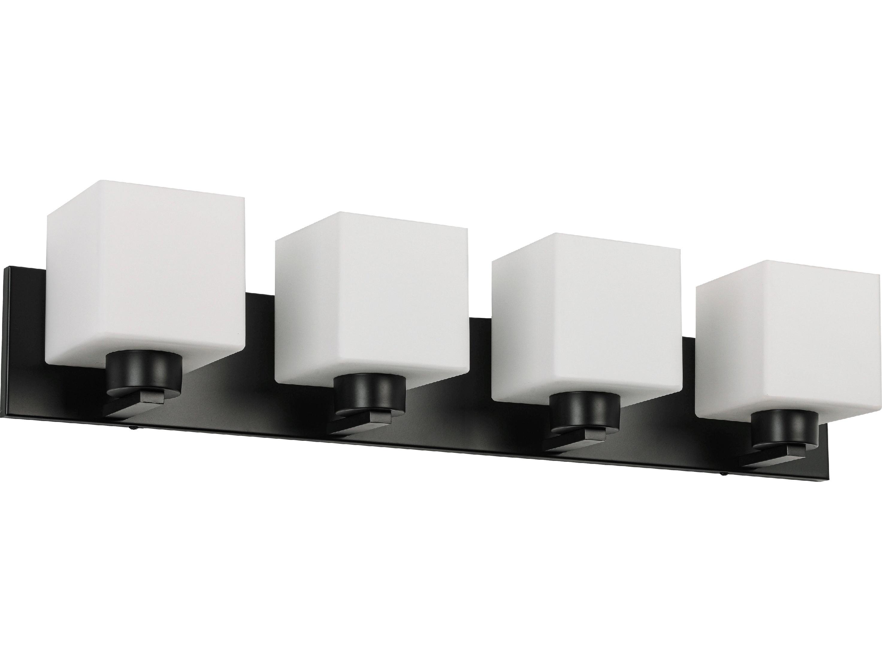 Dainolite Veda 4-Light Matte Black Vanity Light