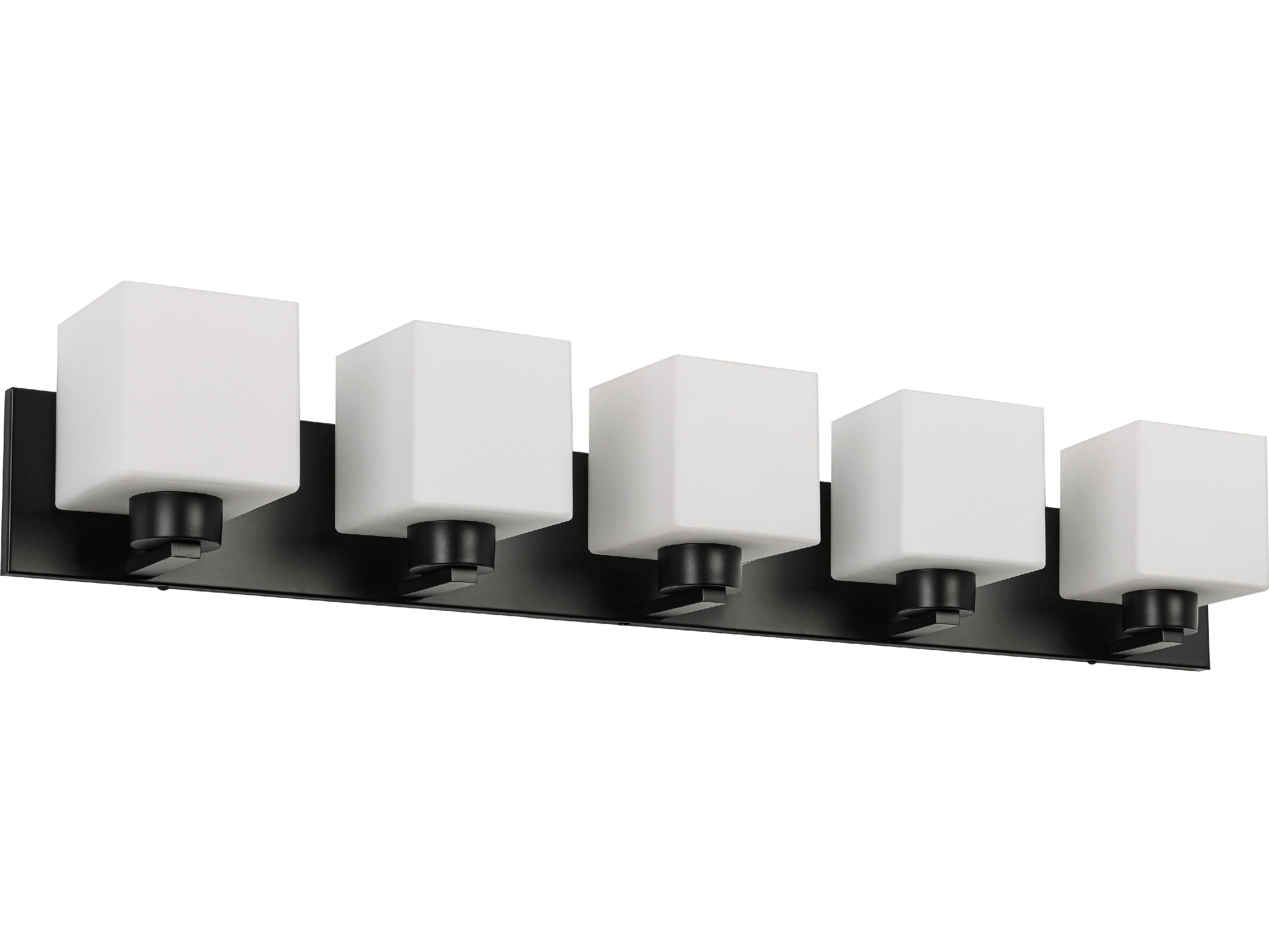 Dainolite Veda 5-Light Matte Black Vanity Light