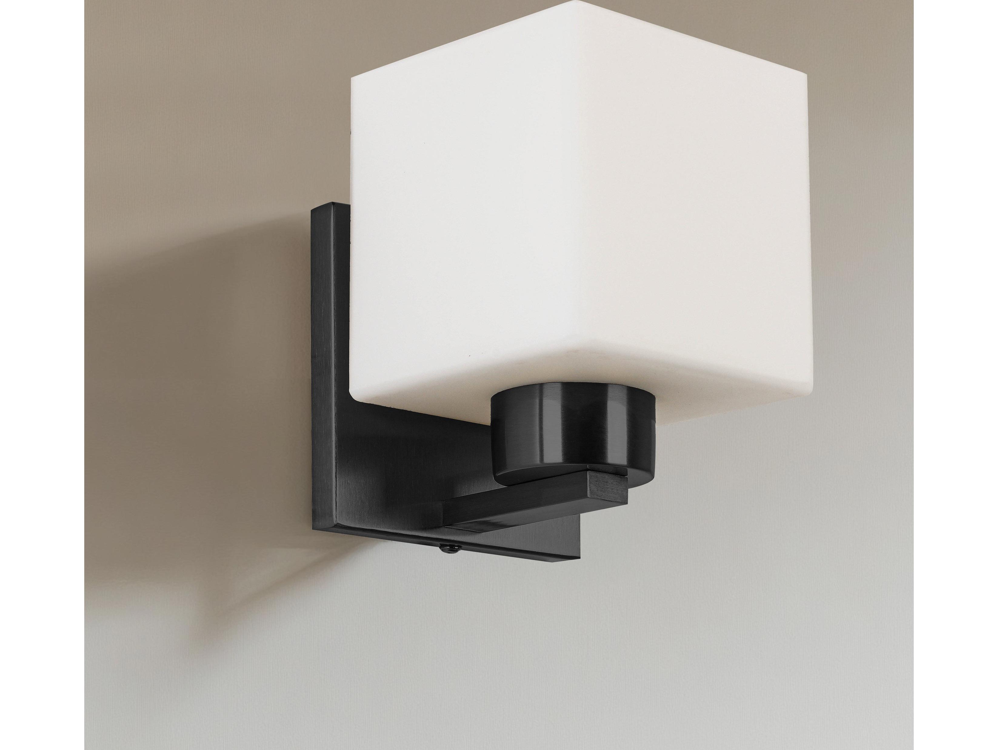 Dainolite Veda 1-Light Matte Black Wall Sconce