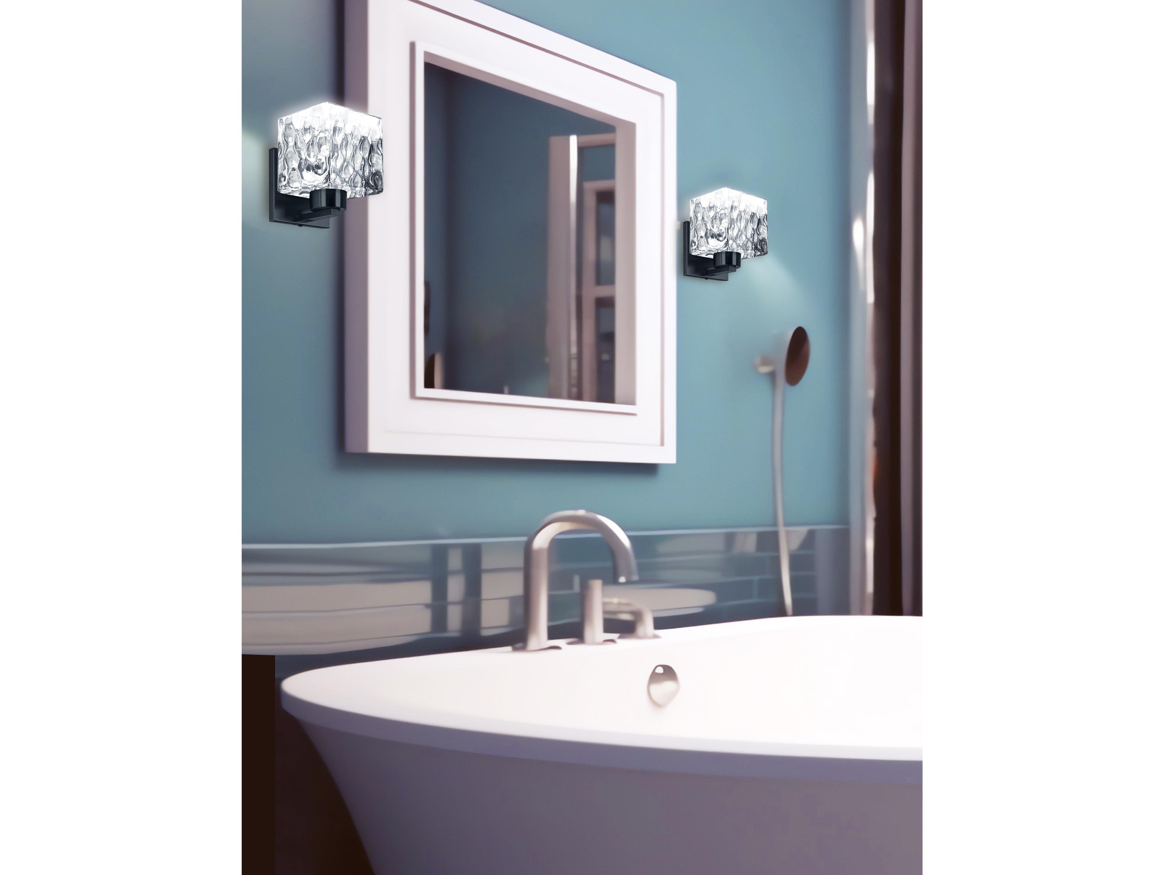 Dainolite Veda 1-Light Matte Black Wall Sconce