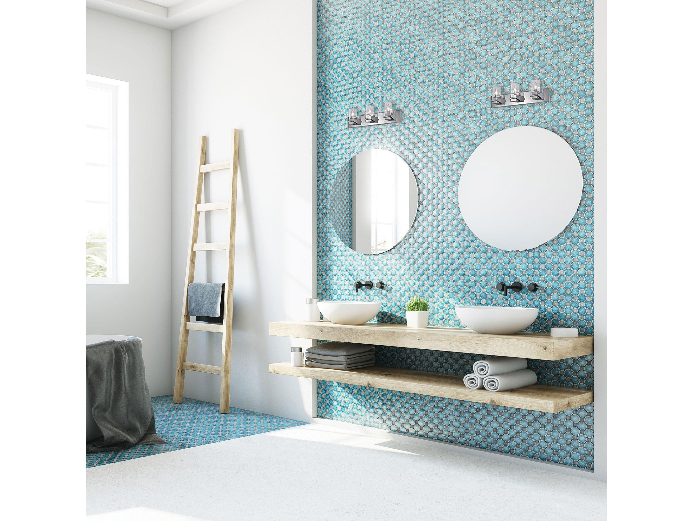 Dainolite Veronica 3-Light Polished Chrome Vanity Light