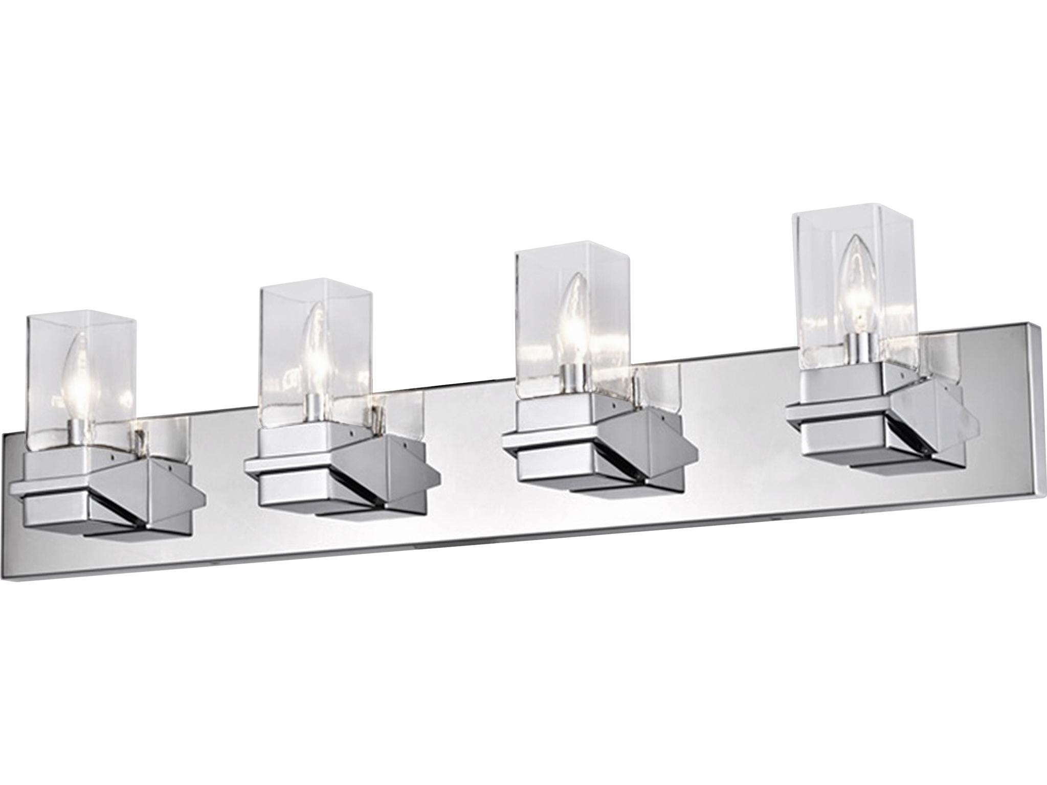 Dainolite Veronica 4-Light Polished Chrome Vanity Light