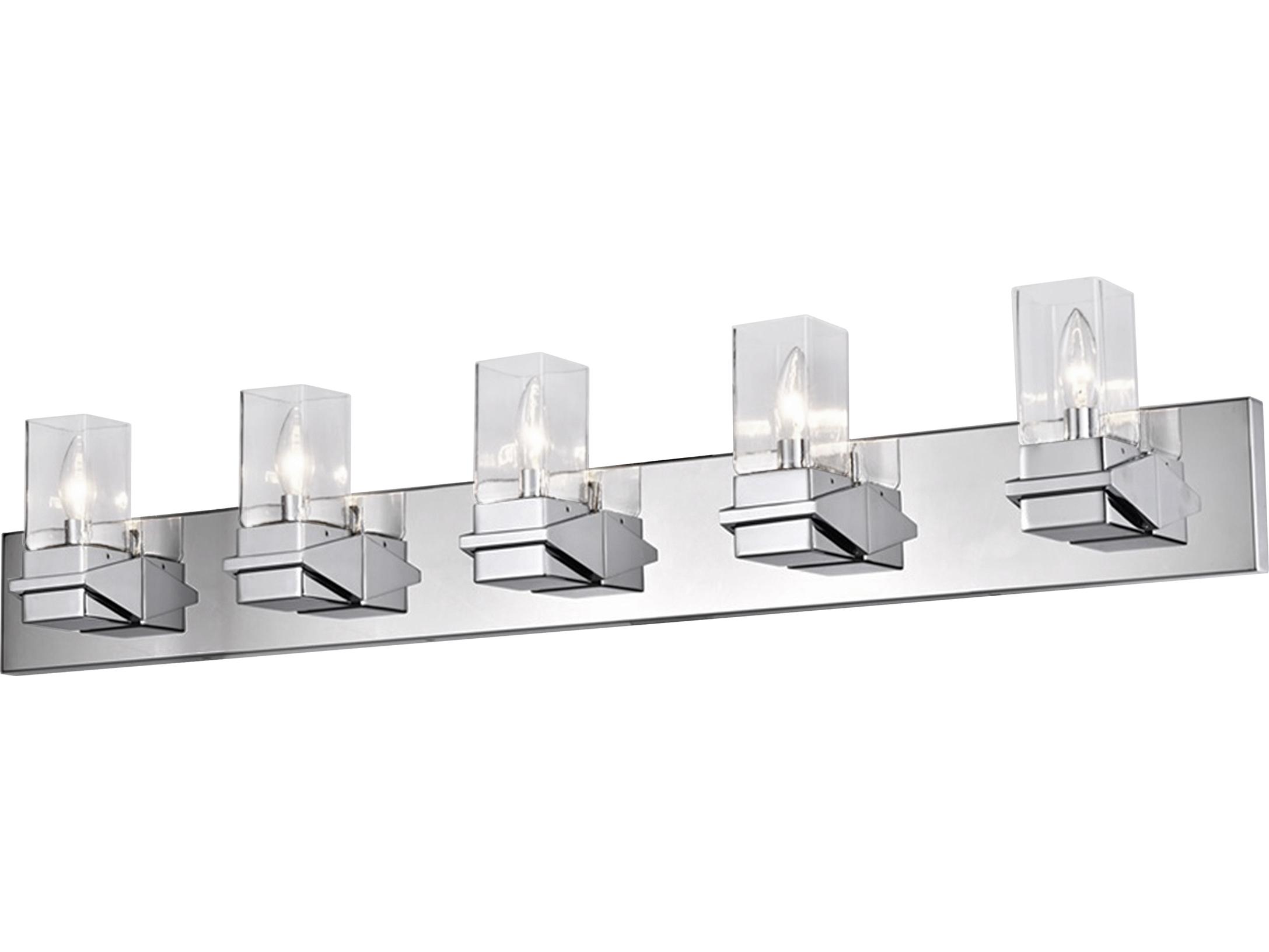Dainolite Veronica 5-Light Polished Chrome Vanity Light