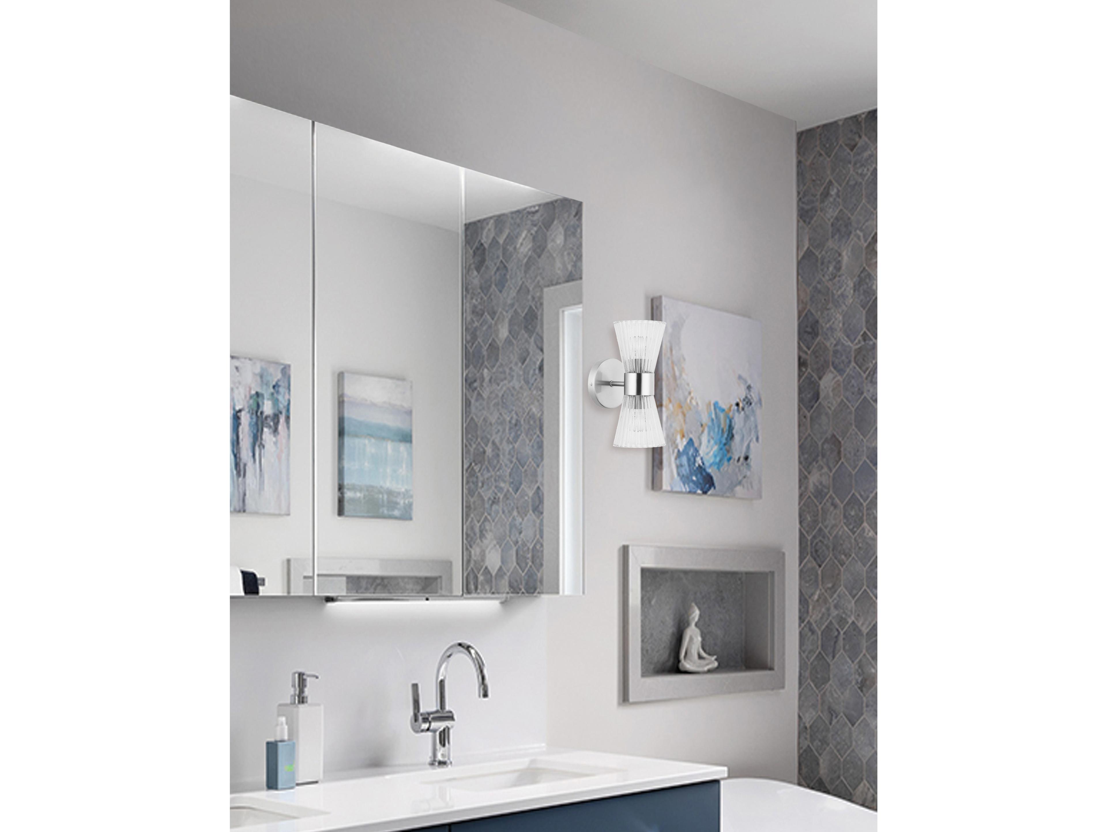 Dainolite Vienna 2-Light Polished Chrome Wall Sconce