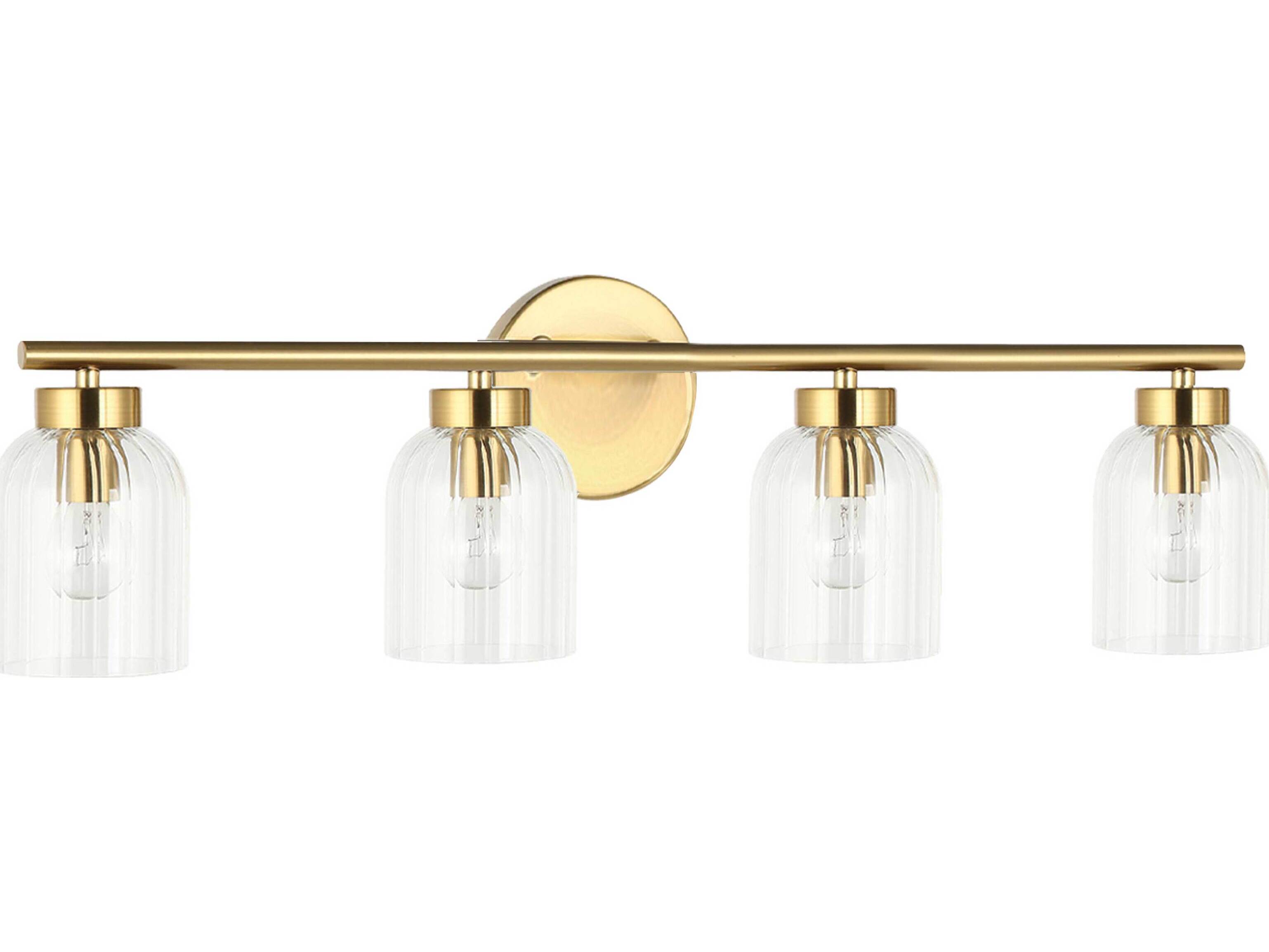 Dainolite Vienna 4-Light Aged Brass Vanity Light