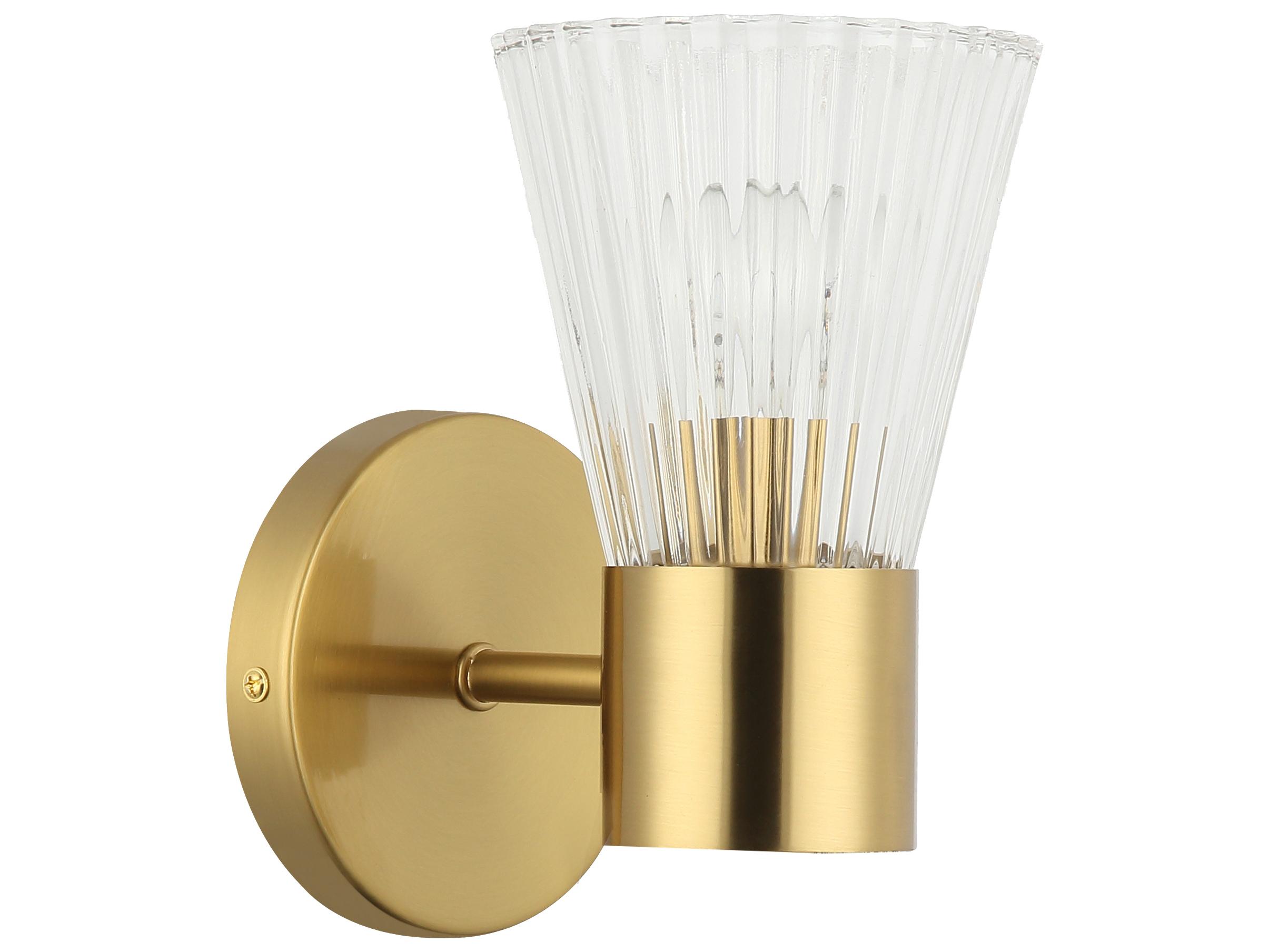Dainolite Vienna 1-Light Aged Brass Wall Sconce