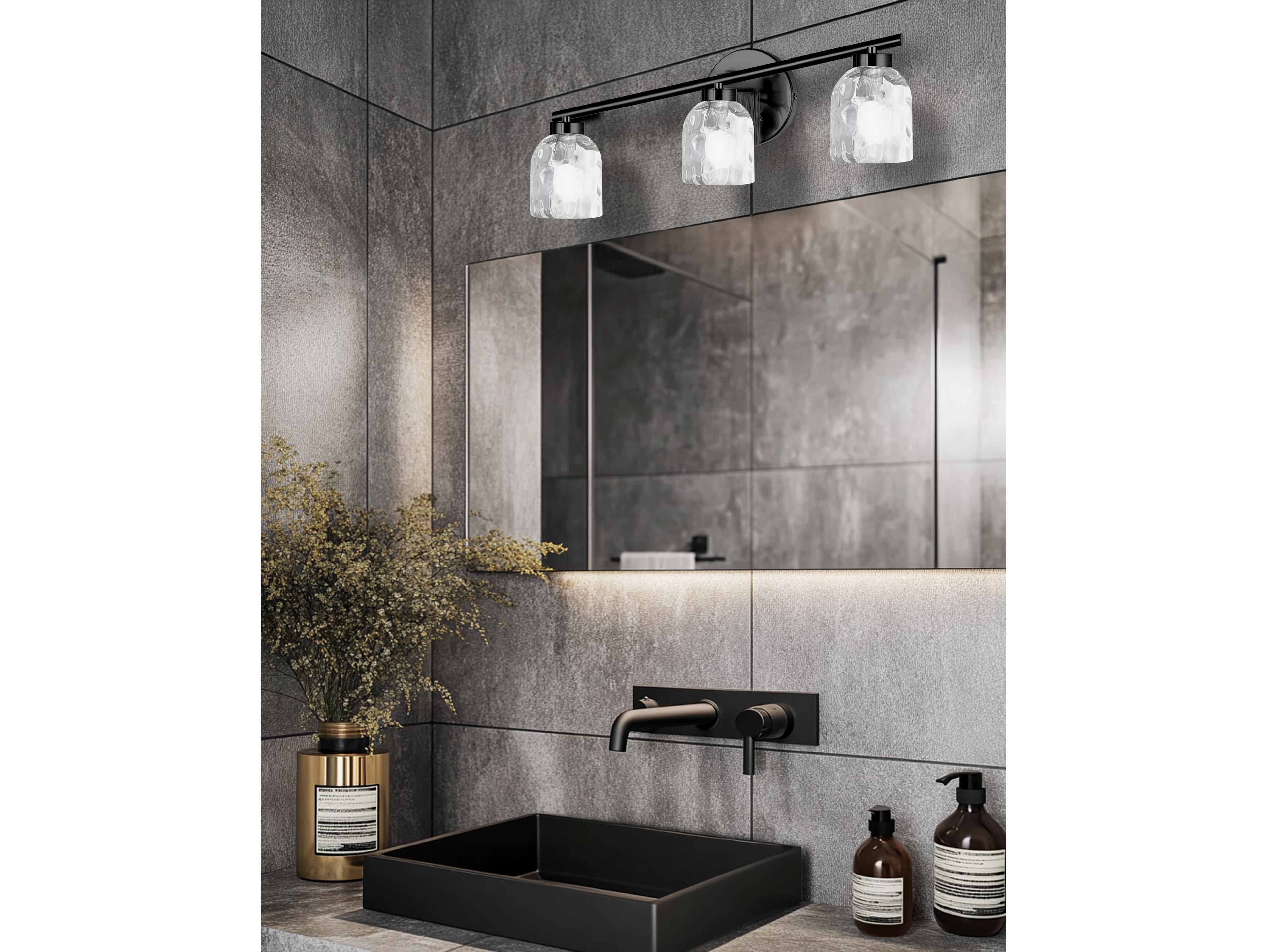 Dainolite Vallora 3-Light Aged Brass Vanity Light