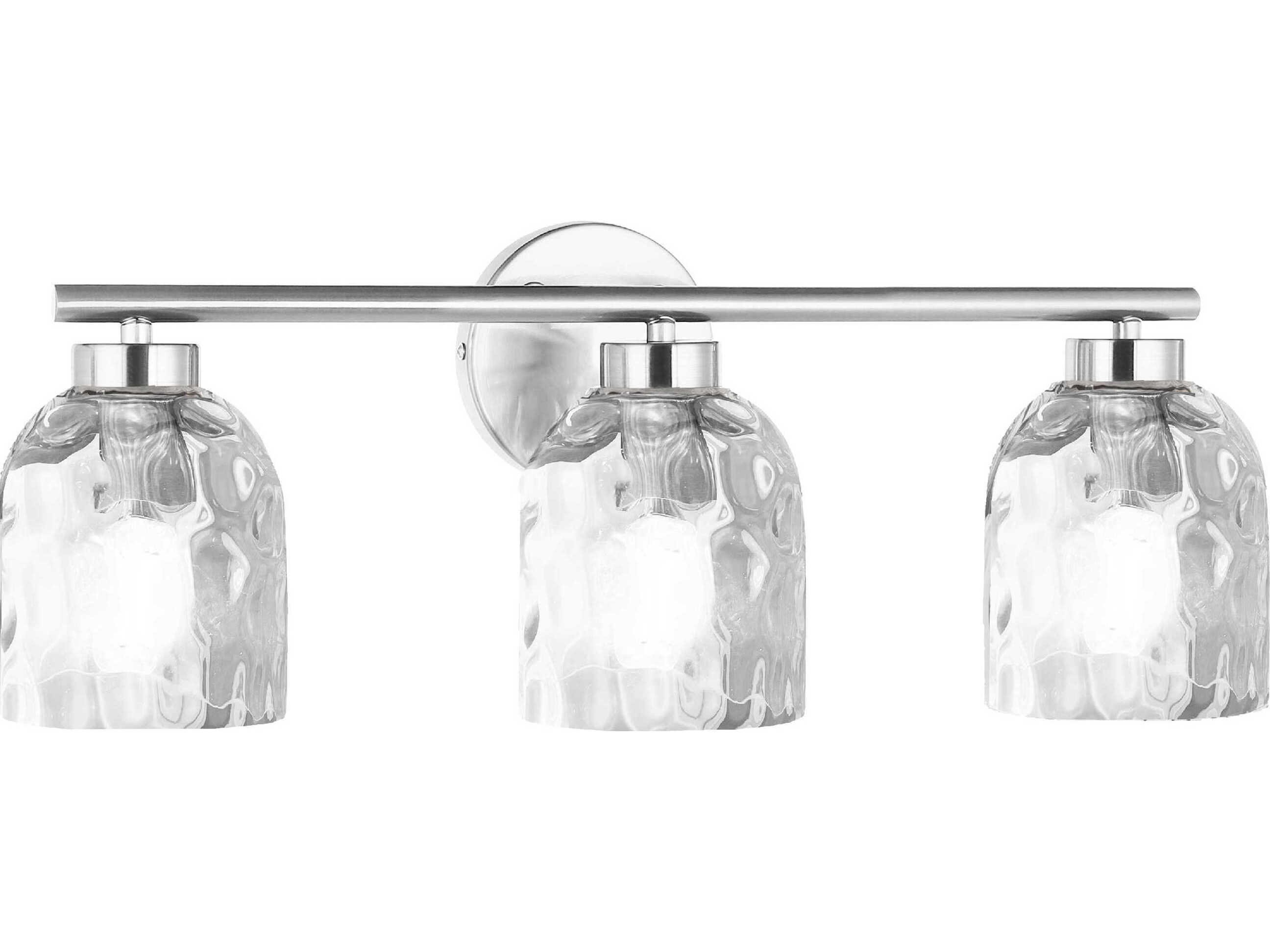 Dainolite Vallora 3-Light Polished Chrome Vanity Light