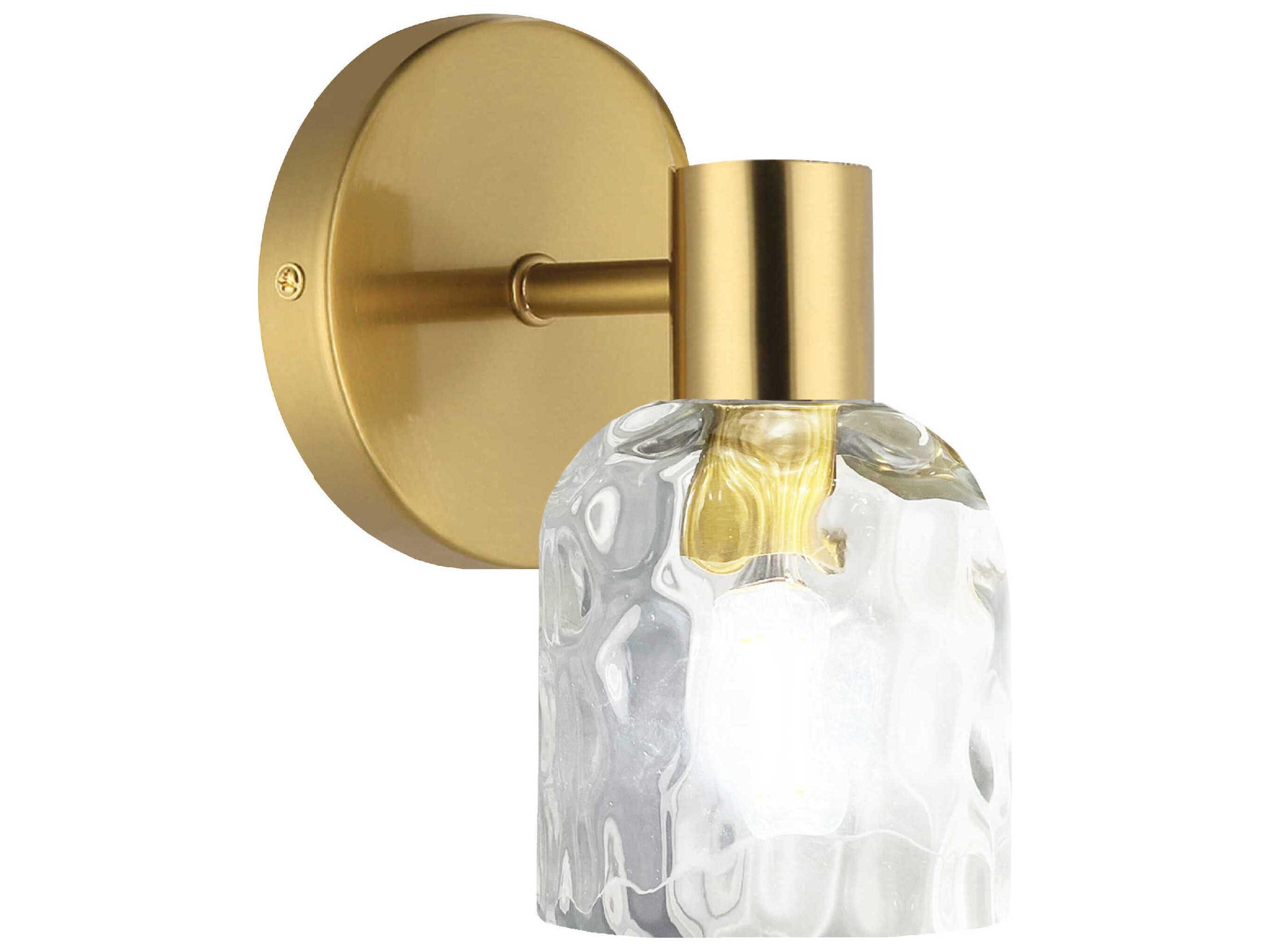 Dainolite Vallora 1-Light Aged Brass Wall Sconce