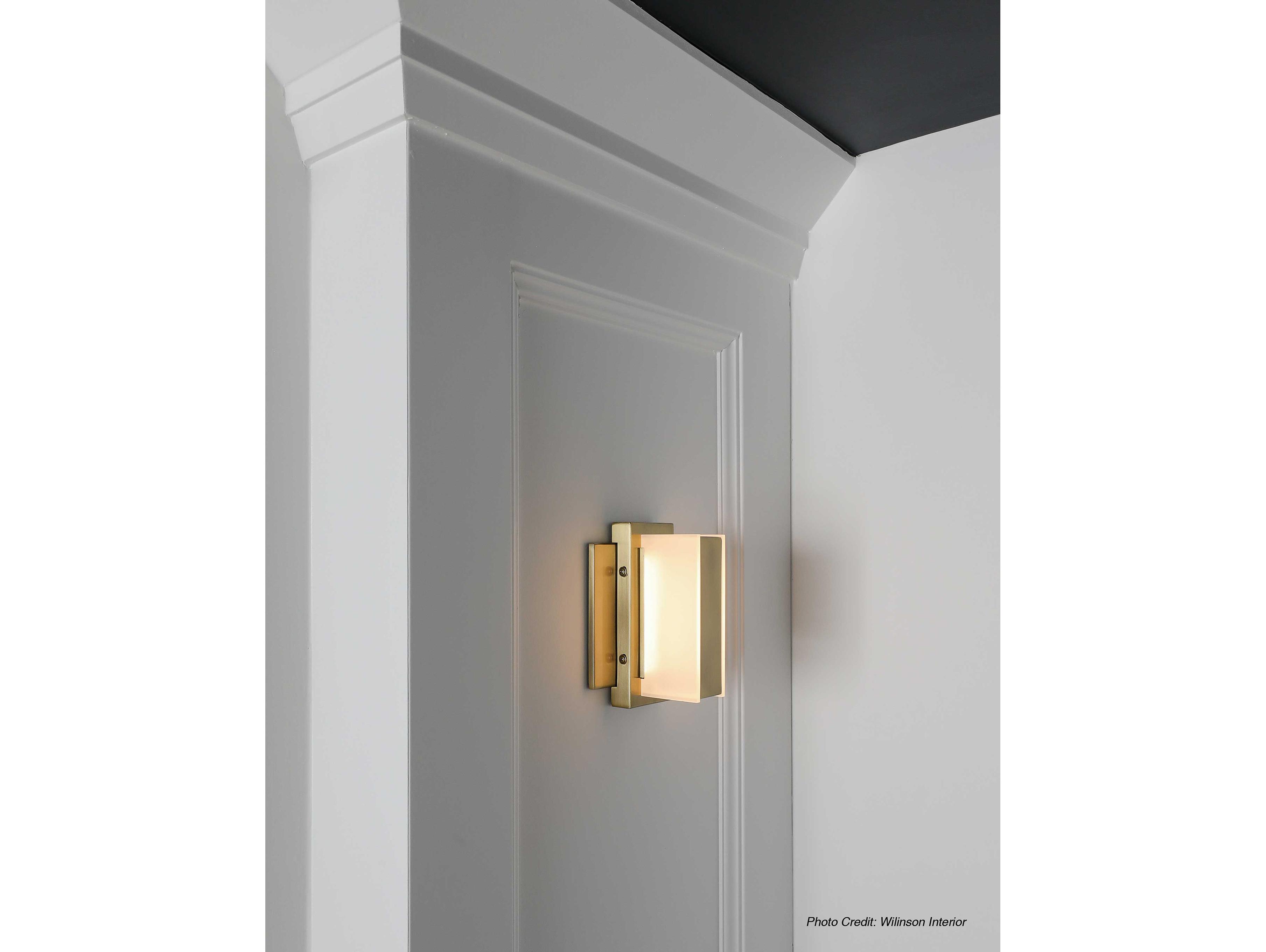 Dainolite Viola 1-Light Aged Brass Vanity Light