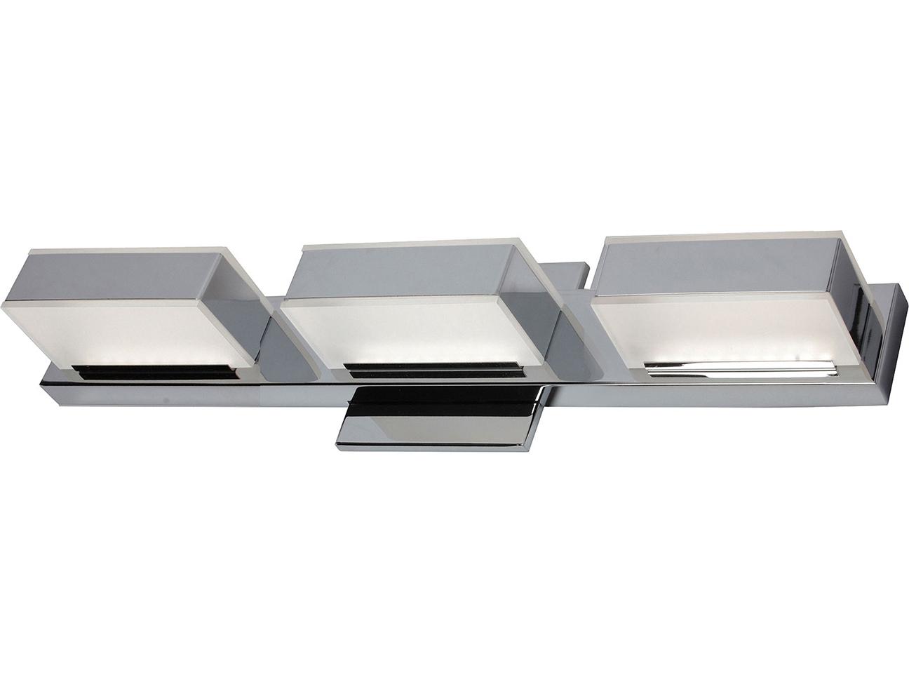 Dainolite Viola 3-Light Polished Chrome Vanity Light