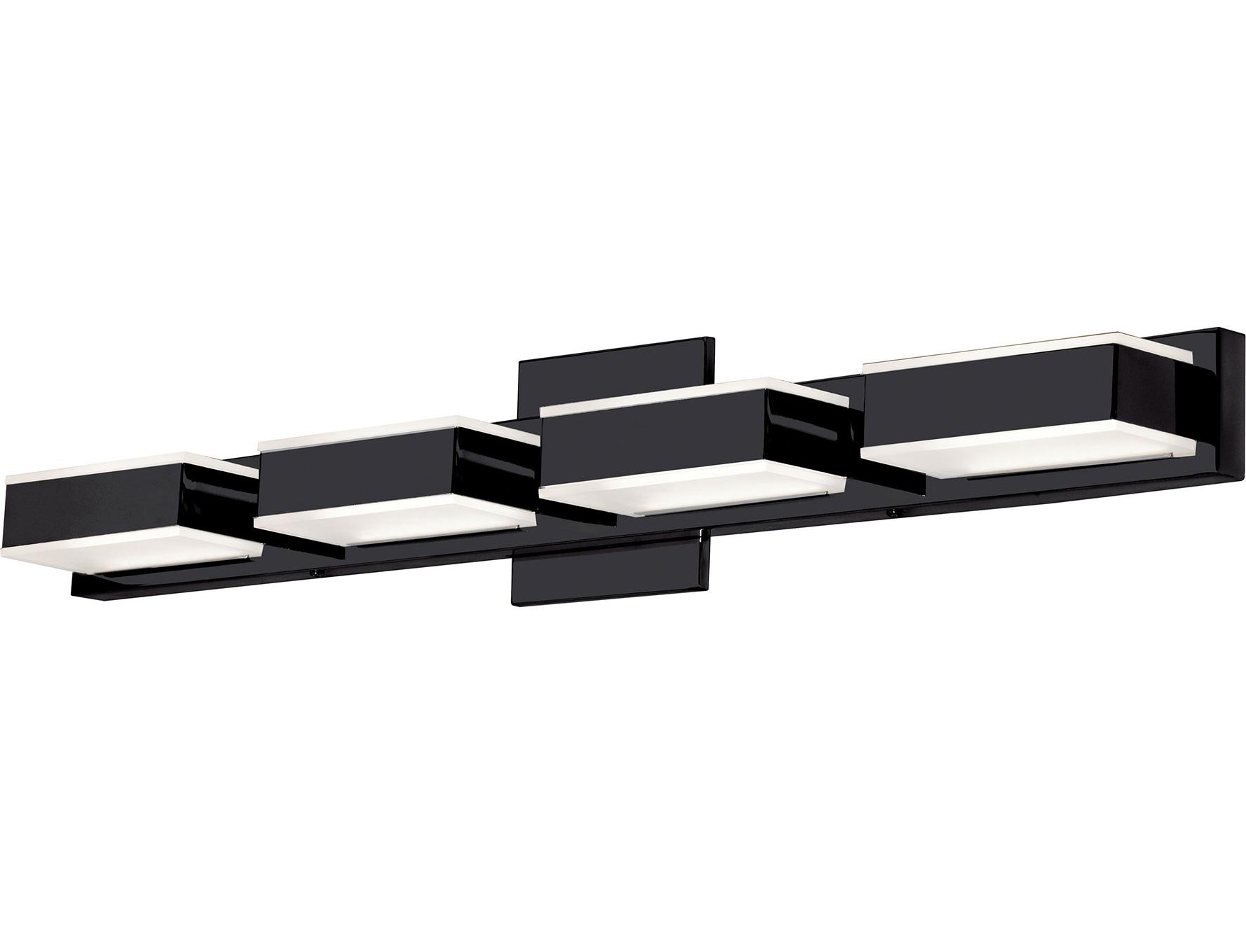 Dainolite Viola 4-Light Matte Black Vanity Light