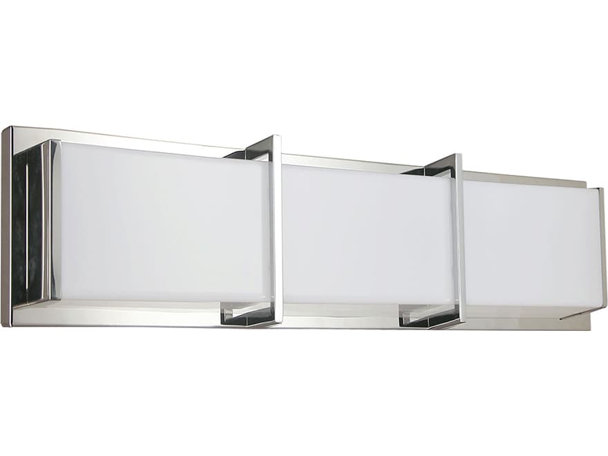 Dainolite Winston 1-Light Polished Chrome Vanity Light