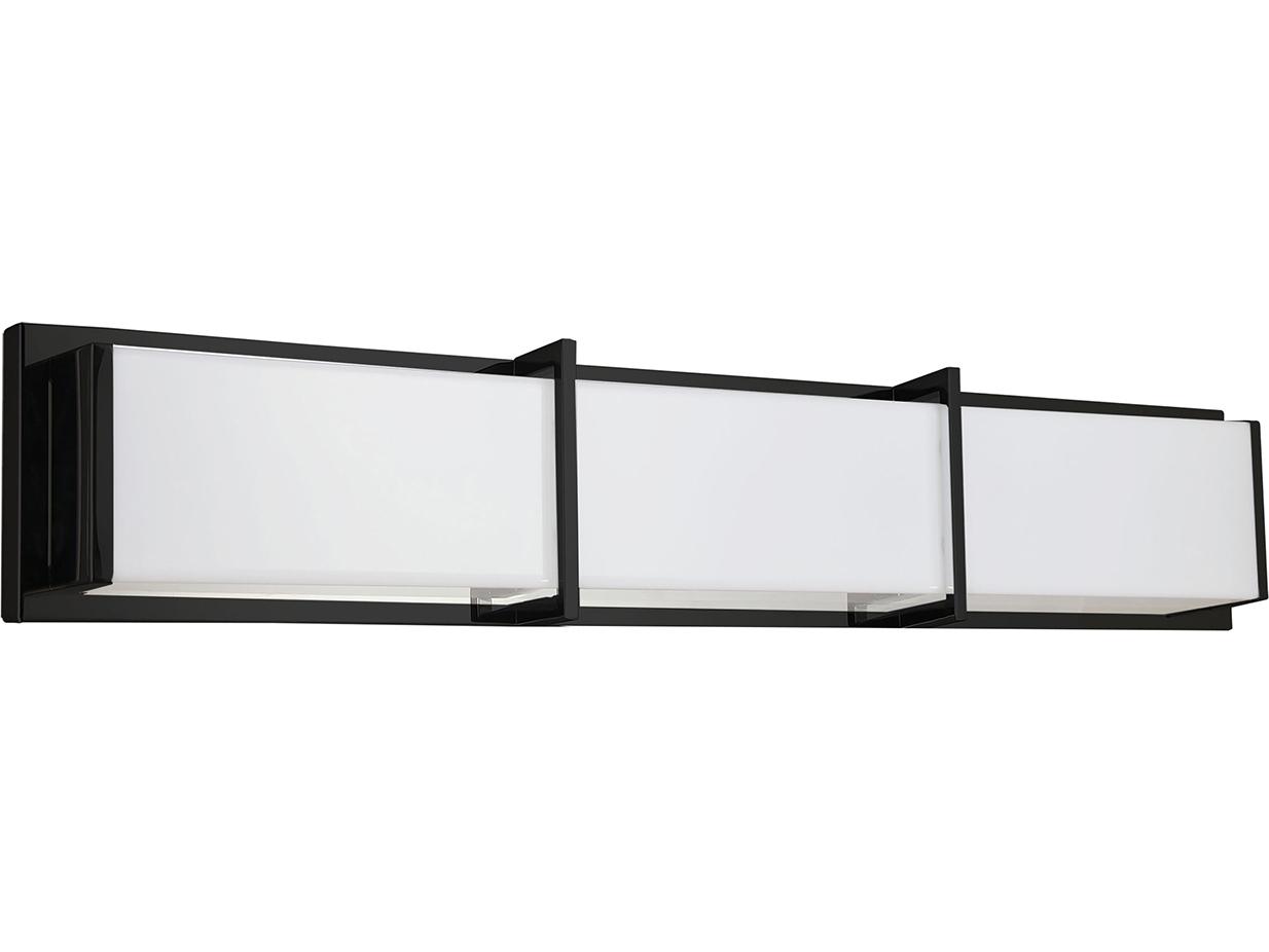 Dainolite Winston 1-Light Matte Black Vanity Light
