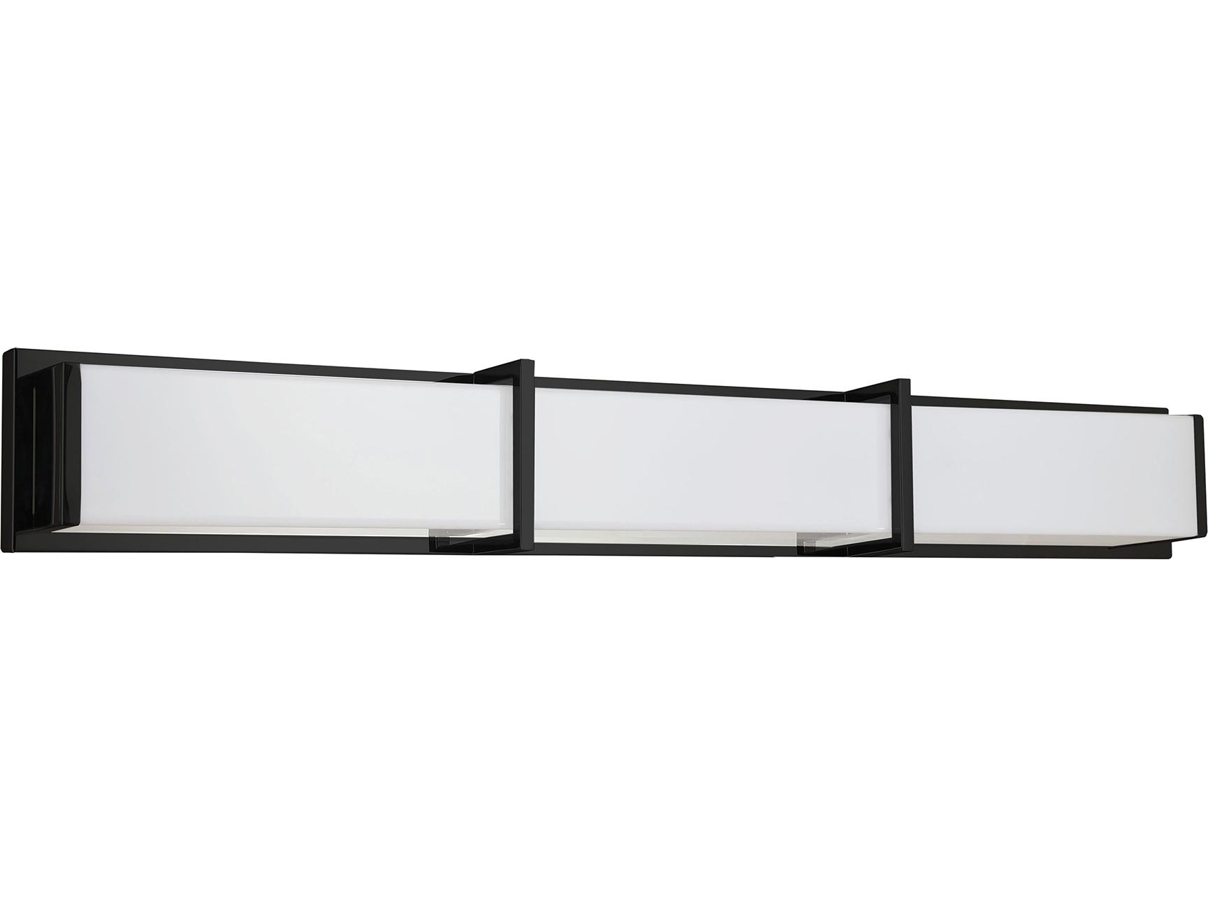 Dainolite Winston 1-Light Matte Black Vanity Light