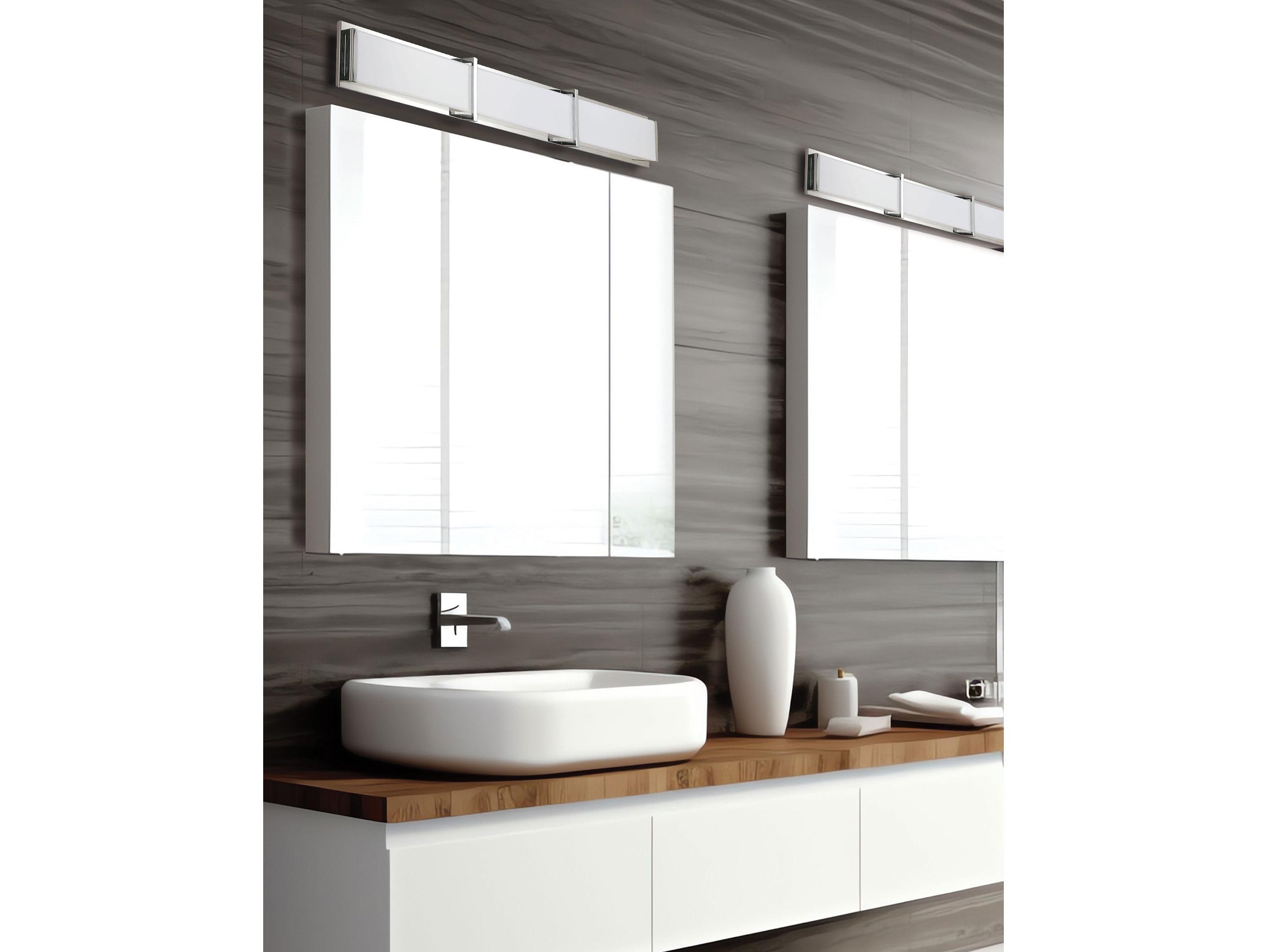 Dainolite Winston 1-Light Polished Chrome Vanity Light