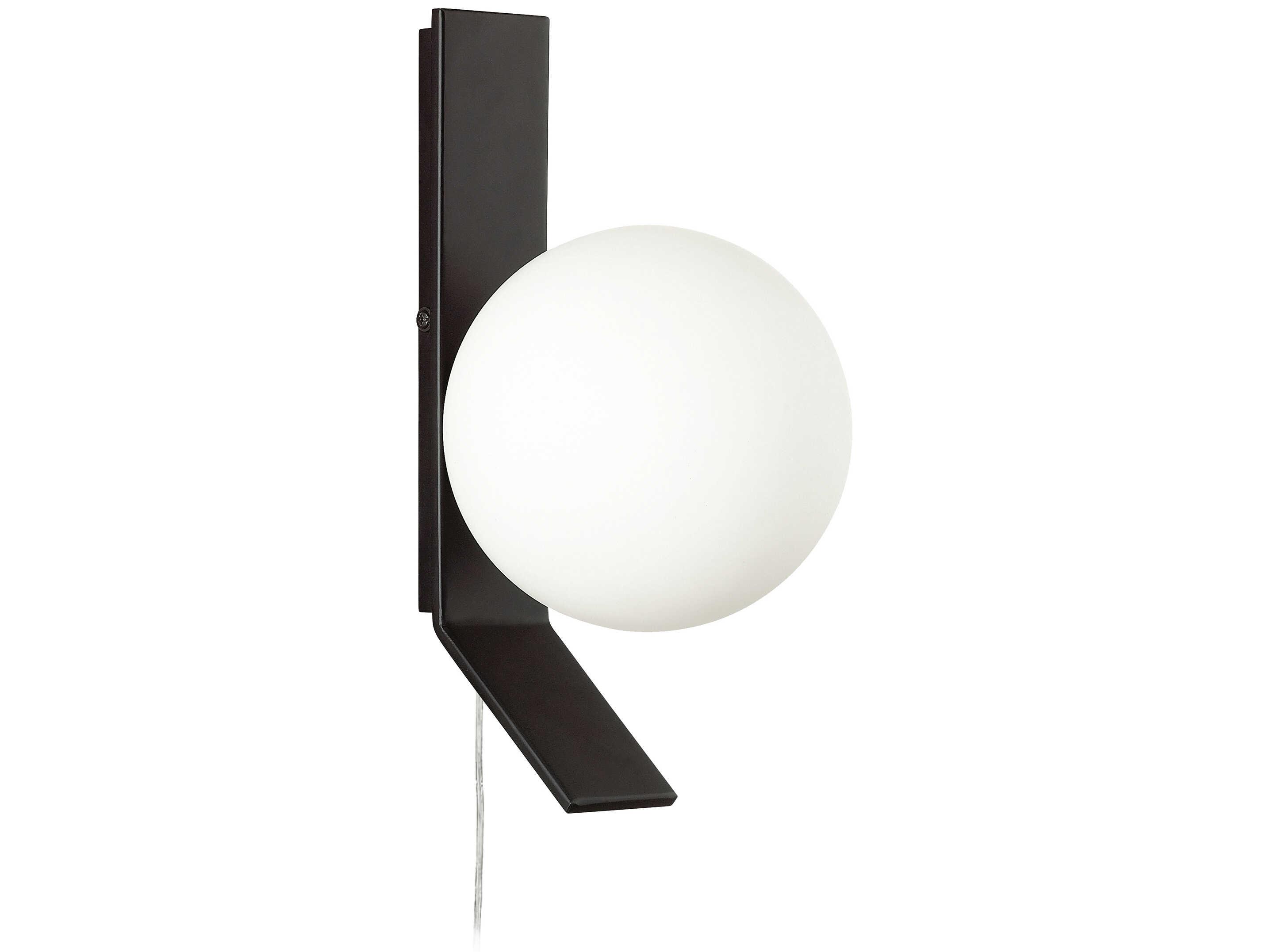 Dainolite Valemont 1-Light Matte Black Wall Sconce