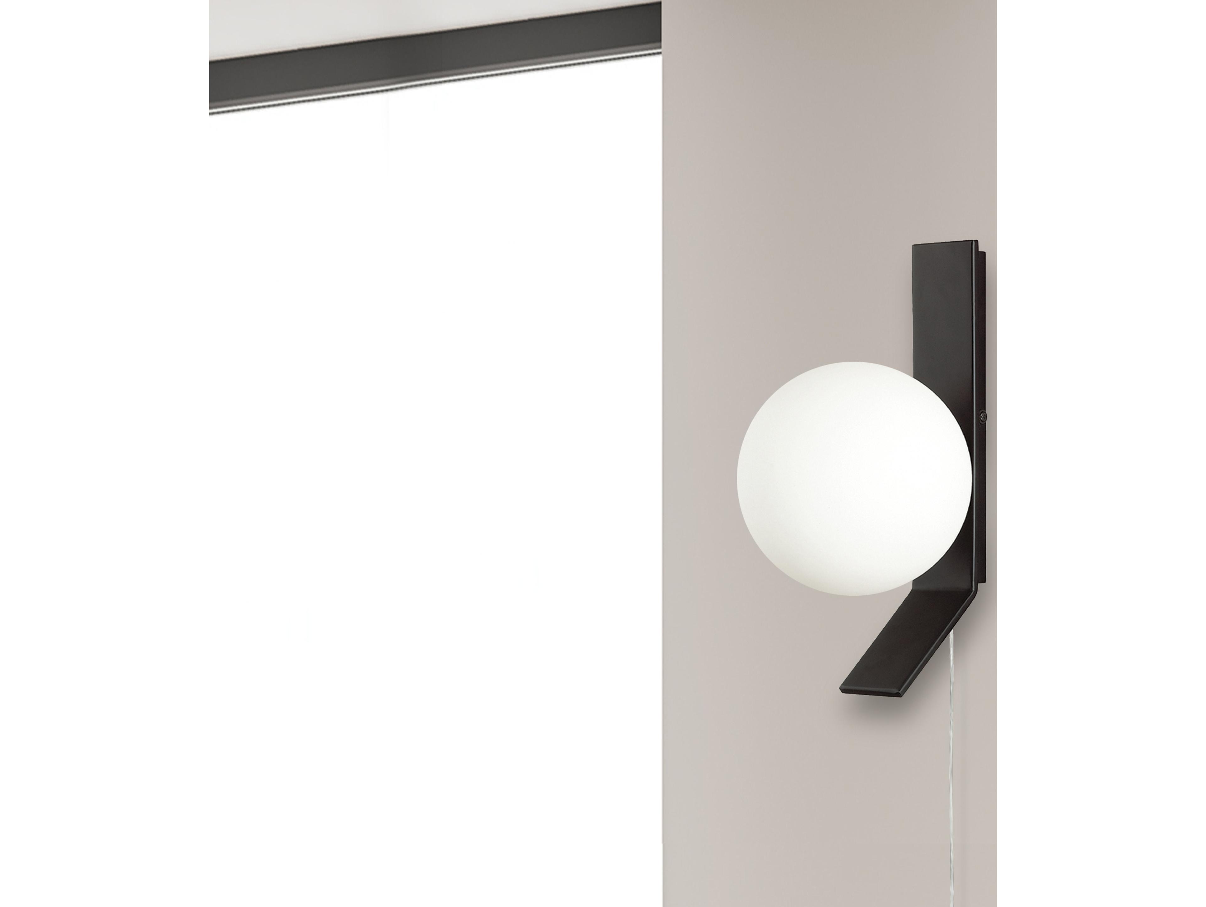 Dainolite Valemont 1-Light Matte Black Wall Sconce
