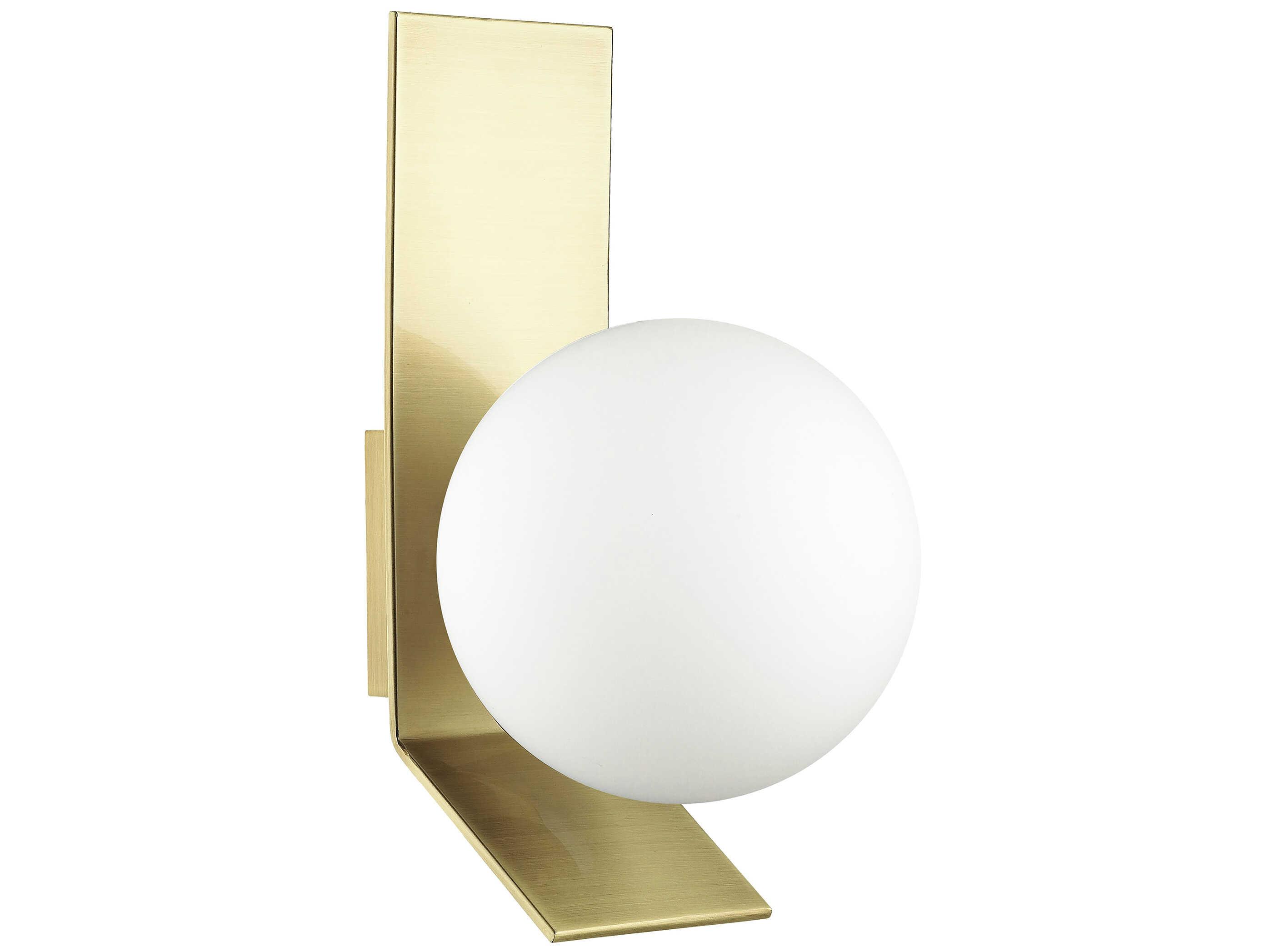 Dainolite Valemont 1-Light Aged Brass Wall Sconce
