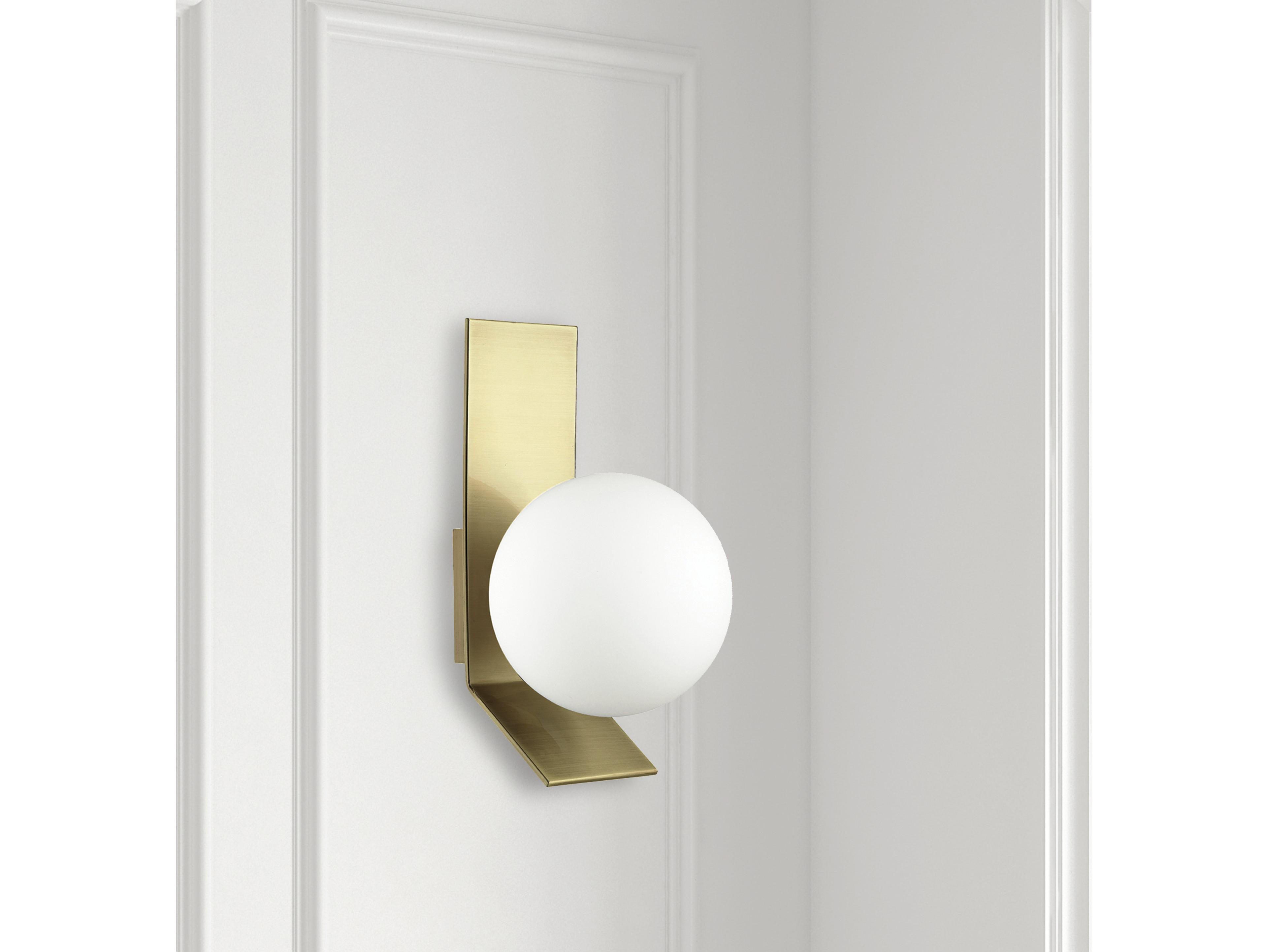Dainolite Valemont 1-Light Aged Brass Wall Sconce