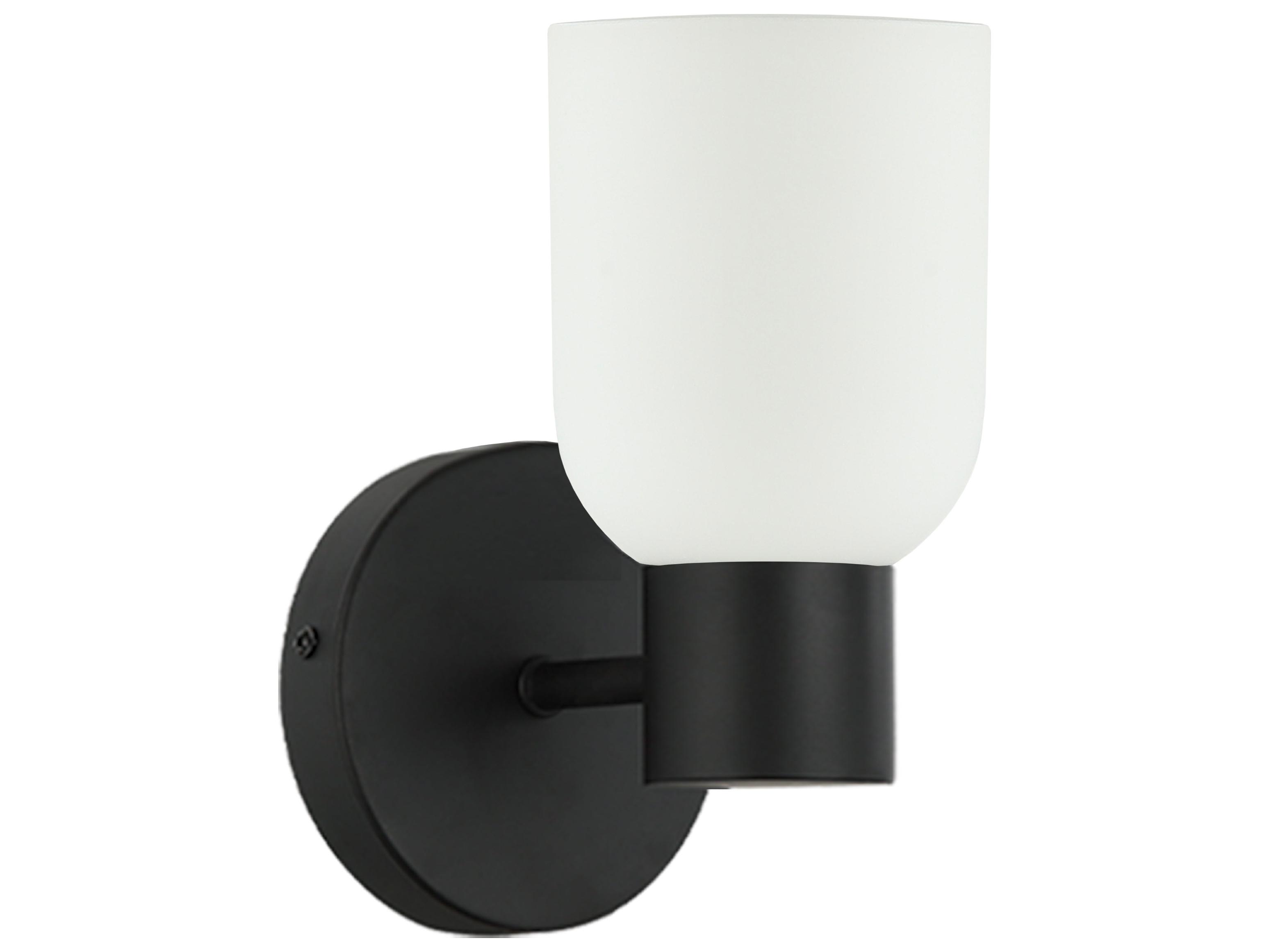 Dainolite Vonda Matte Black Wall Sconce