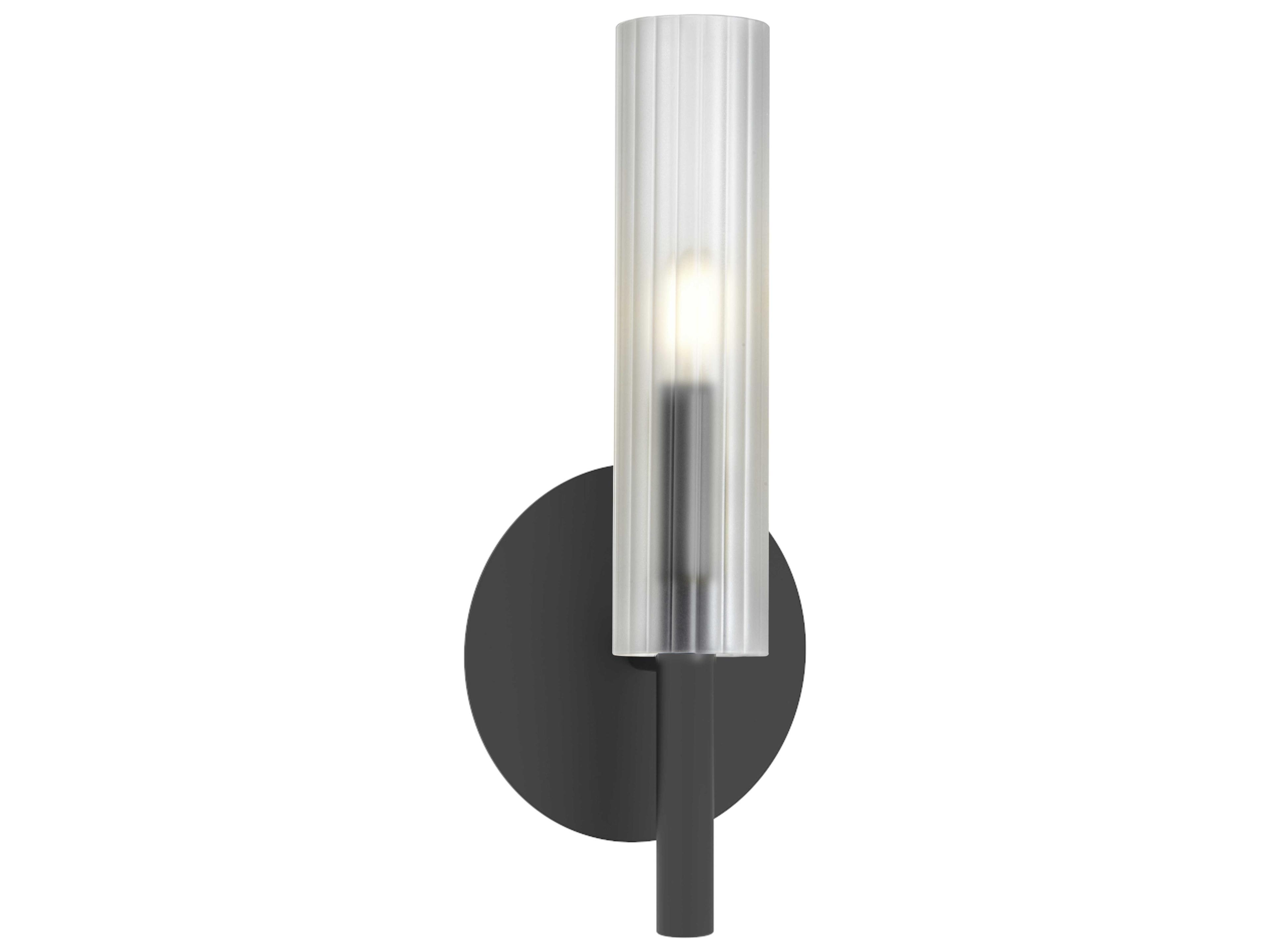 Dainolite Wand 1-Light Matte Black Wall Sconce