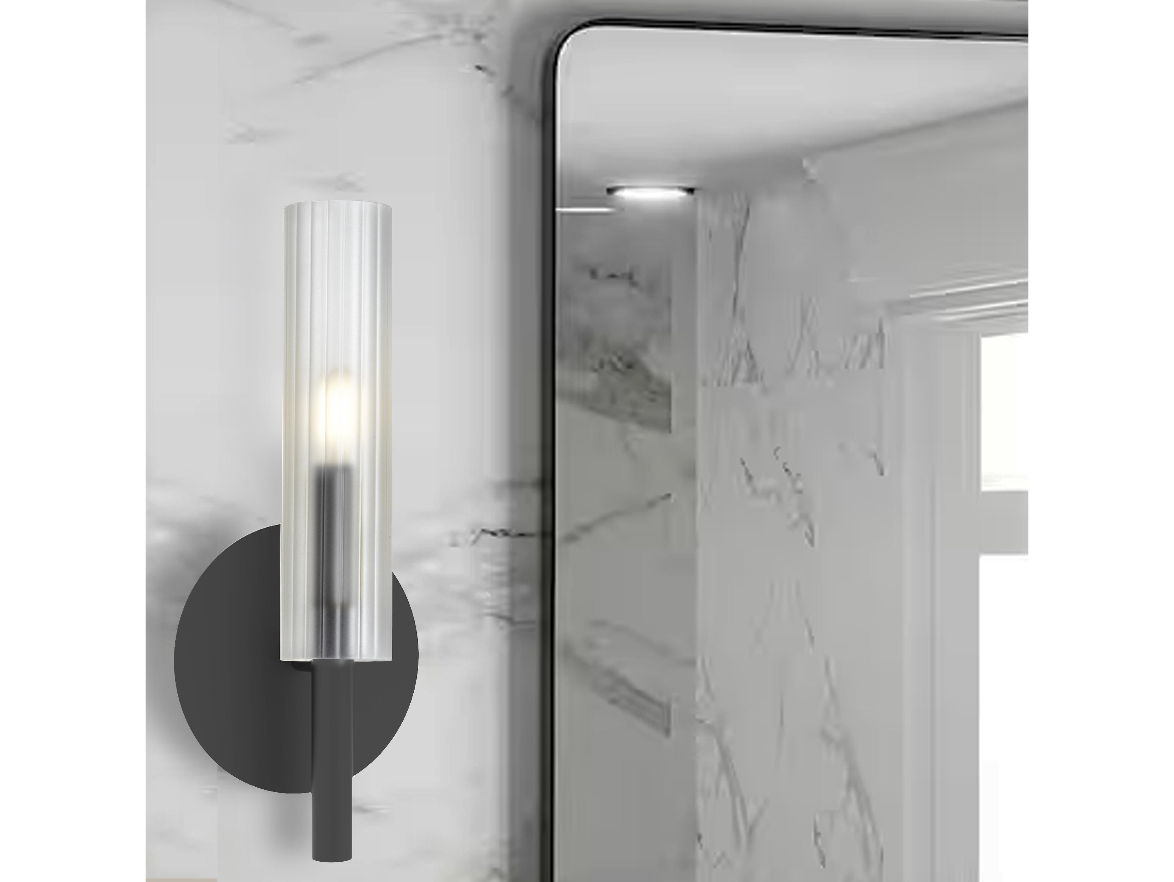 Dainolite Wand 1-Light Matte Black Wall Sconce