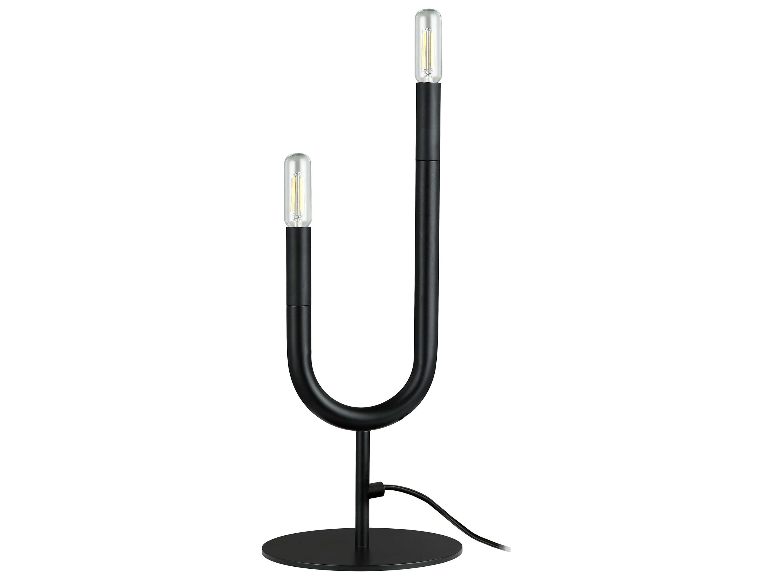 Dainolite Wand Matte Black Table Lamp
