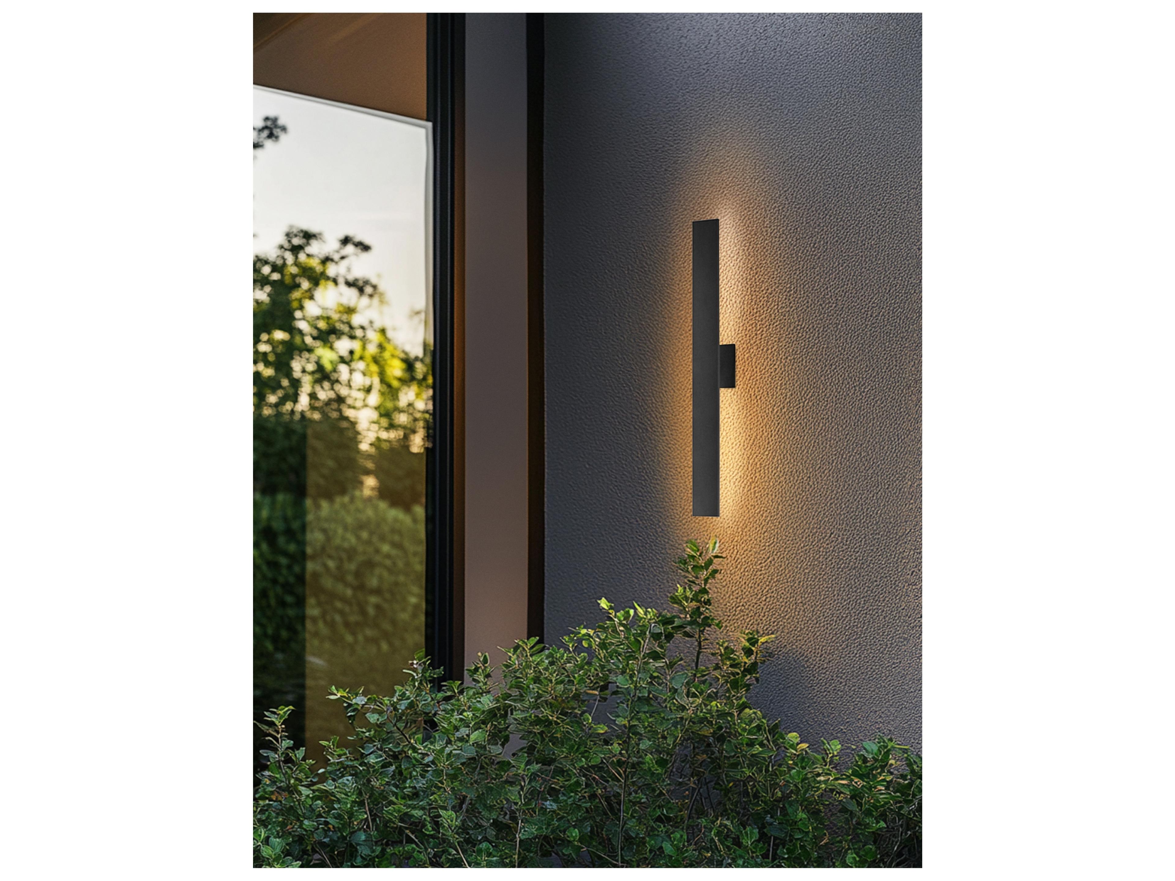 Dainolite Wheatherly 1-Light Matte Black Wall Sconce
