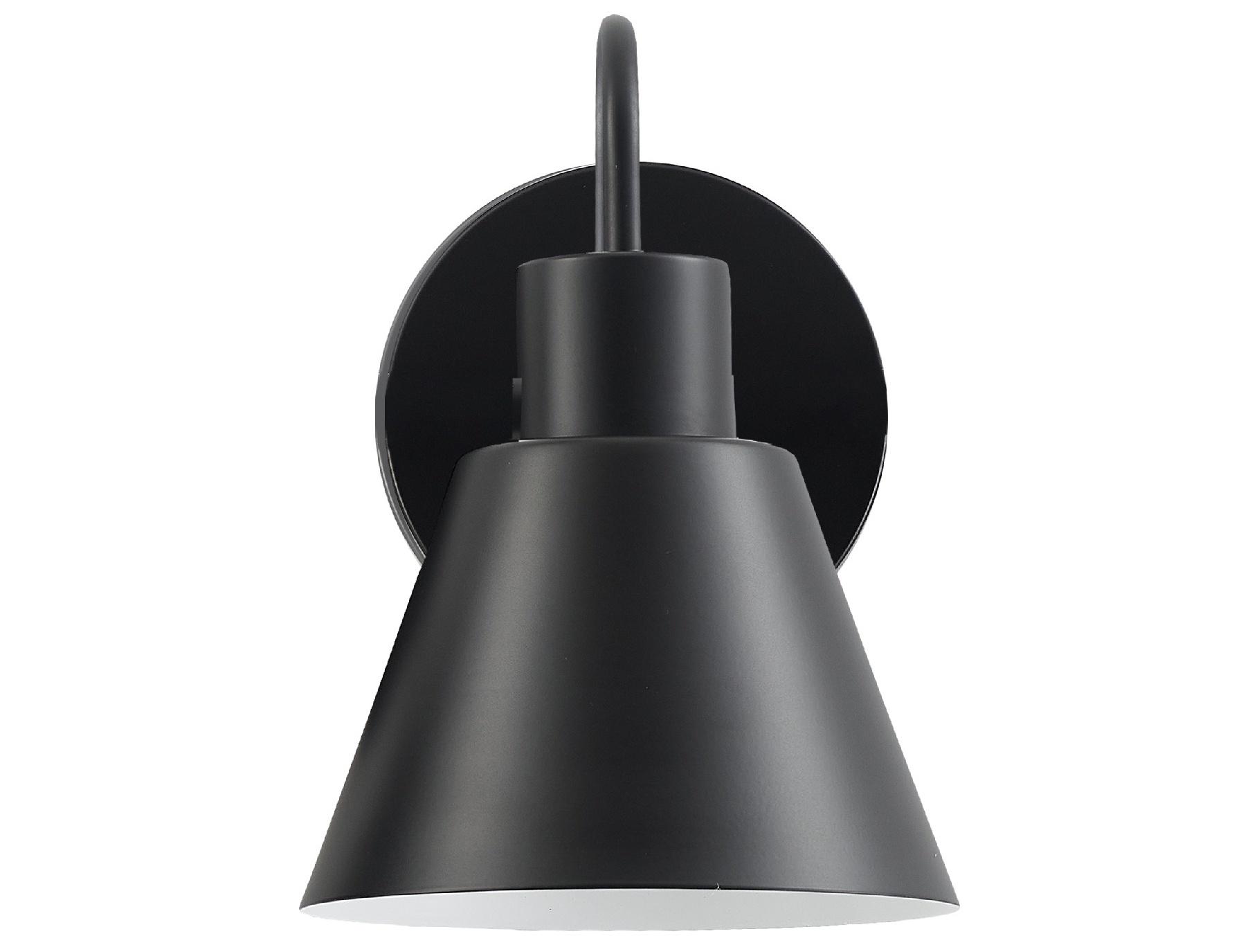 Dainolite Westley 1-Light Matte Black Wall Sconce