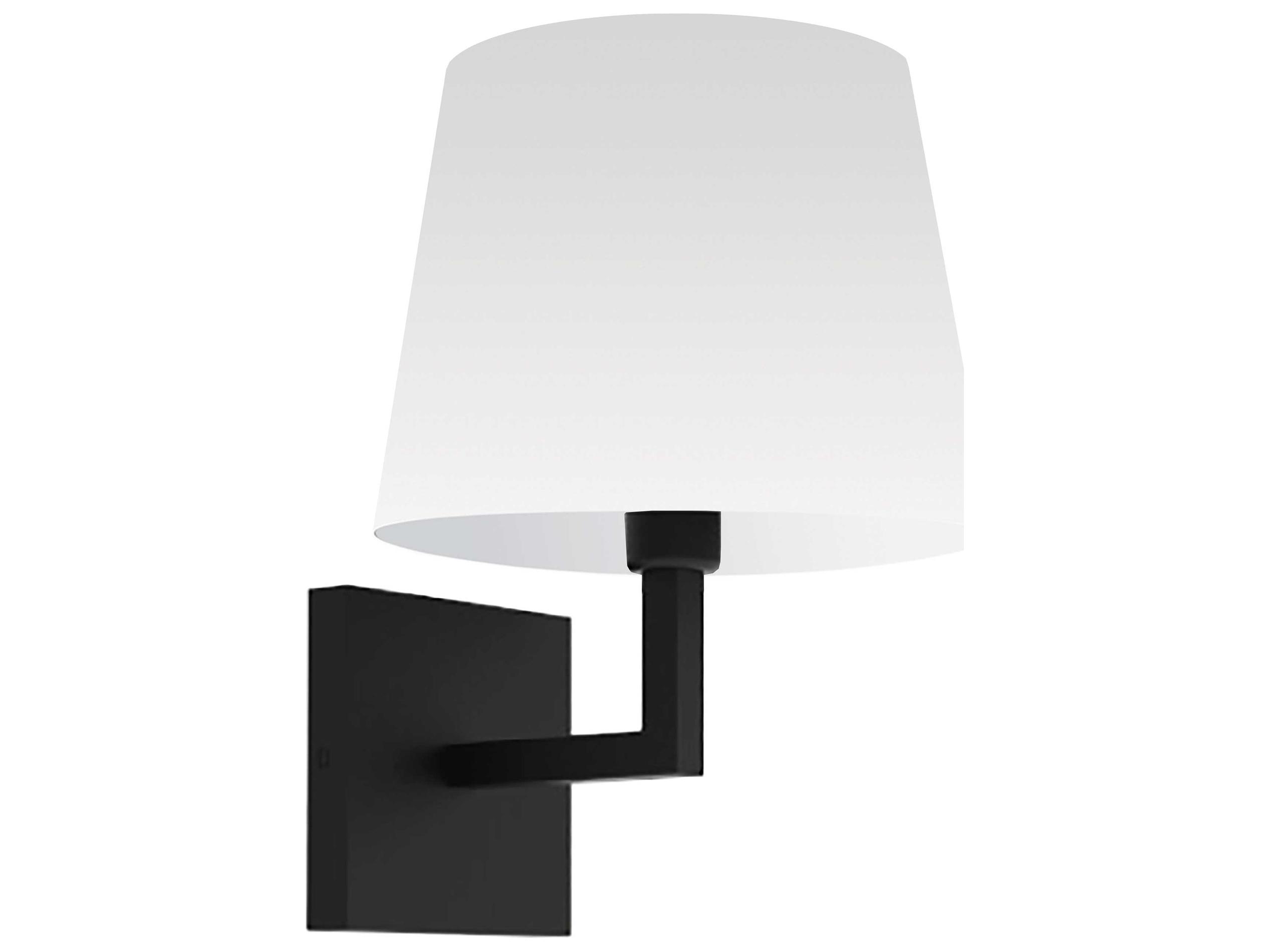 Dainolite Whitney 1-Light Matte Black Wall Sconce